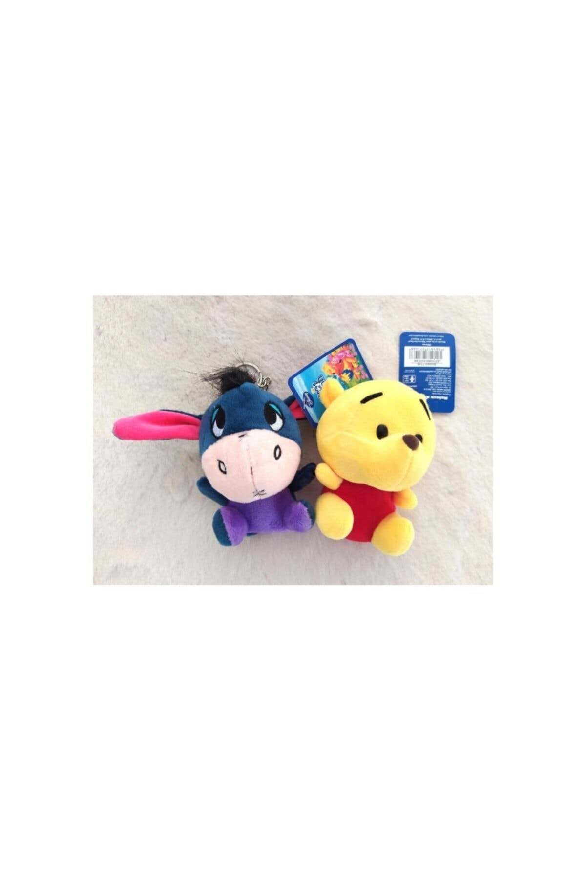 جلیقه کلید 2 تکه جاکلیدی مخمل دار ناز WINNIE THE DONKEY Piraye Hediyelik Eşya
