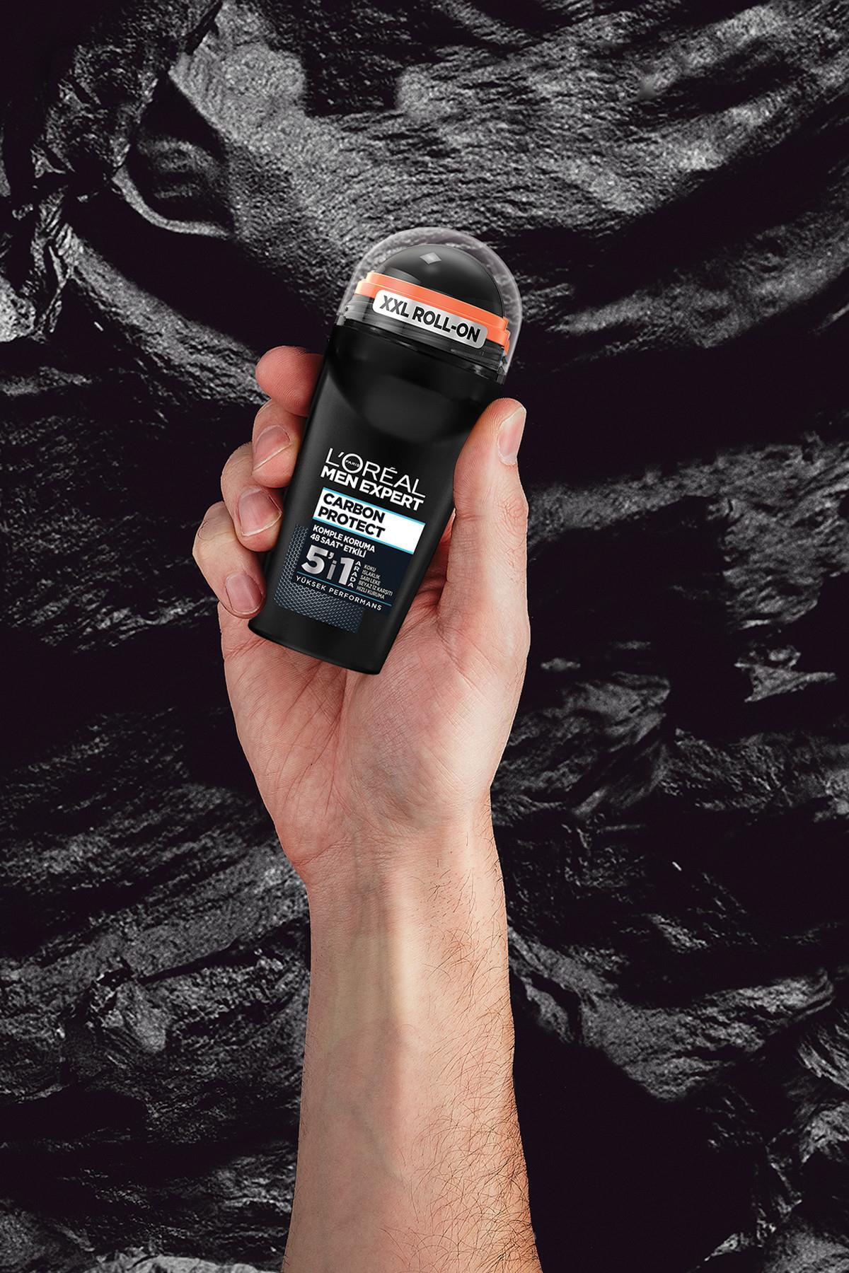 L'Oreal Paris Men Expert ضد تعریق مردانه کربن پروتکت 5 در 1 رول آن 50 میلی لیتر