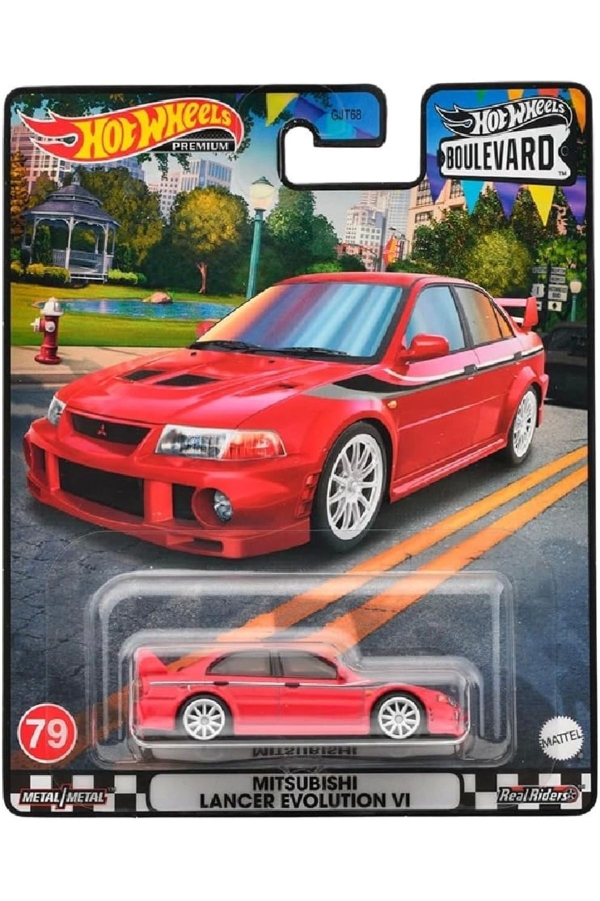مدل خودرو بلوار MITSUBISHI LANCER EVOLUTION V1 GJT68 HKF26 اورجینال HOT WHEELS