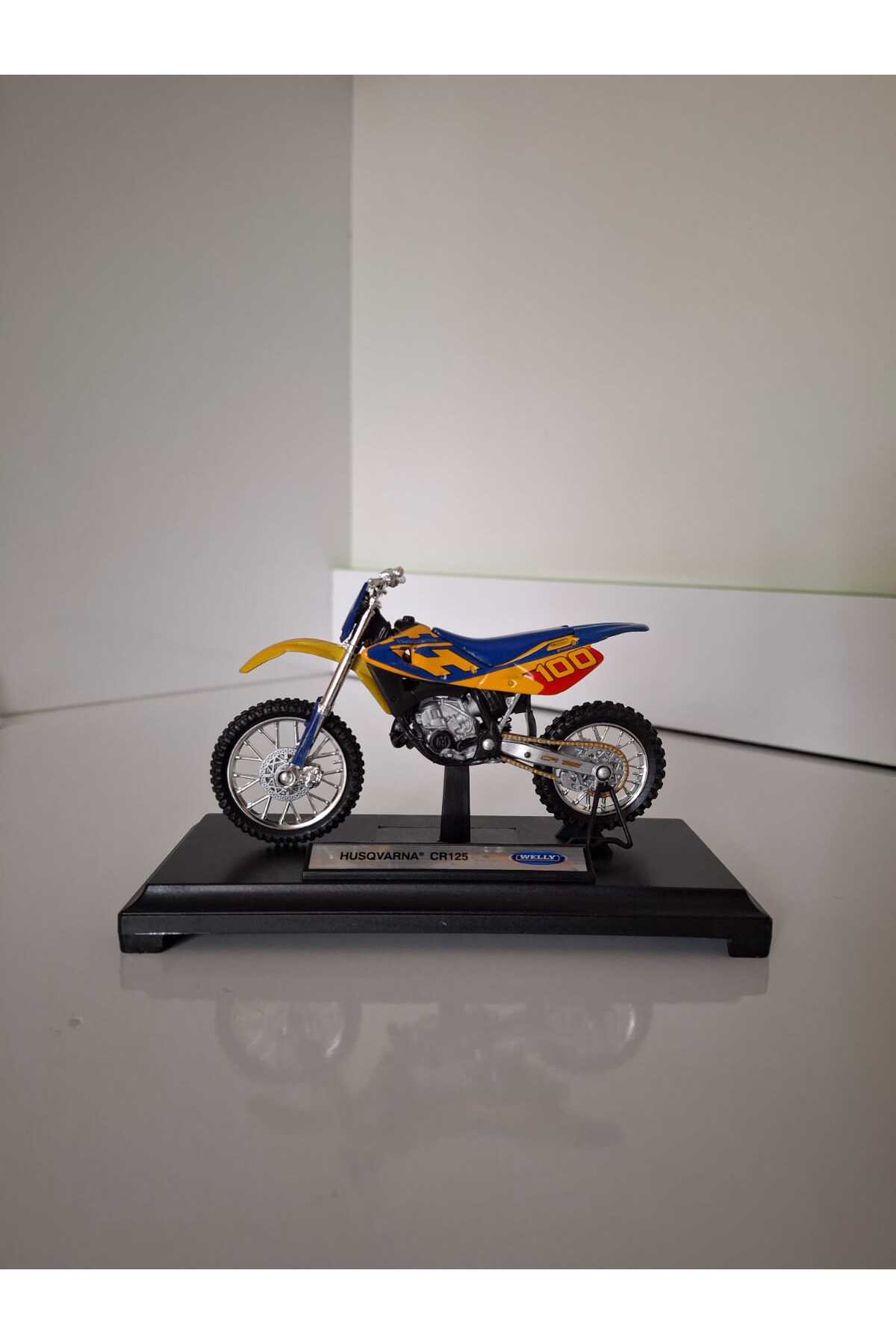 ماشین اسباب بازی موتور سیکلت مقیاس HUSQVARNA CR125 1 18 هات ویلز اورجینال HOT WHEELS
