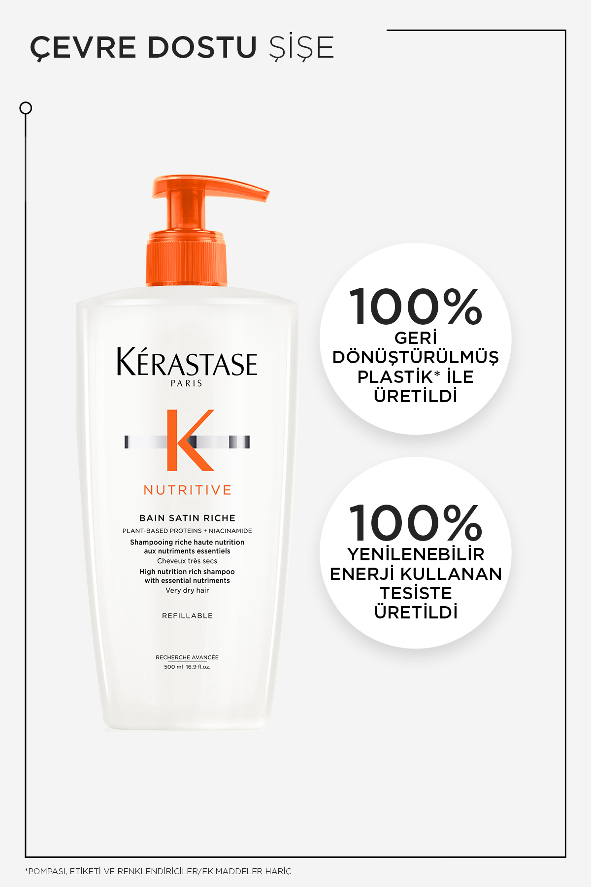 شامپو مرطوب‌کننده غنی باین ساتن ریچ 500 میلی لیتر کراستاس Kerastase