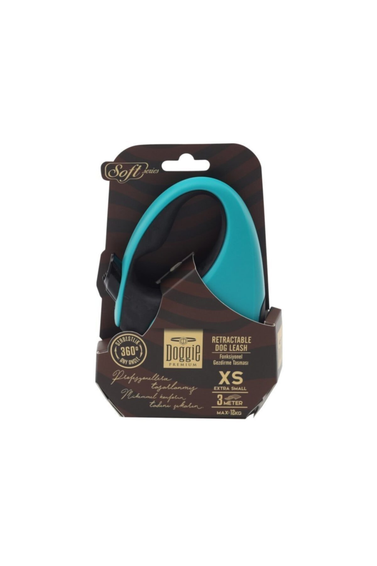 قلاده اتوماتیک سگ داگی Doggie Soft Xsmall، ۳ متری، آبی