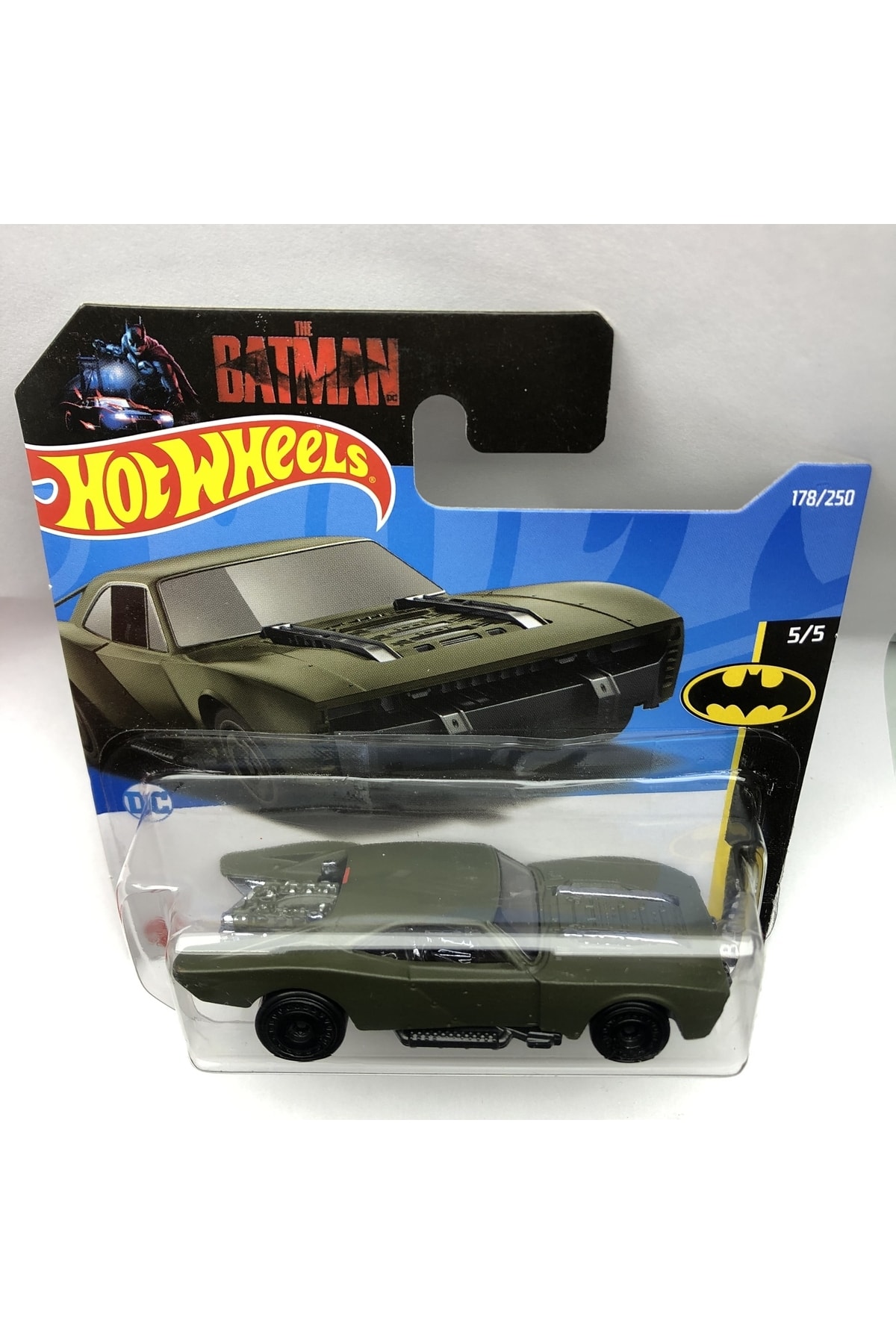 ماشین اسباب بازی جدید BATMAN BATMOBILE مات خاکی رنگ 1:64 SCALE HOTWHEELS برند 5 از ترکیه HOT WHEELS