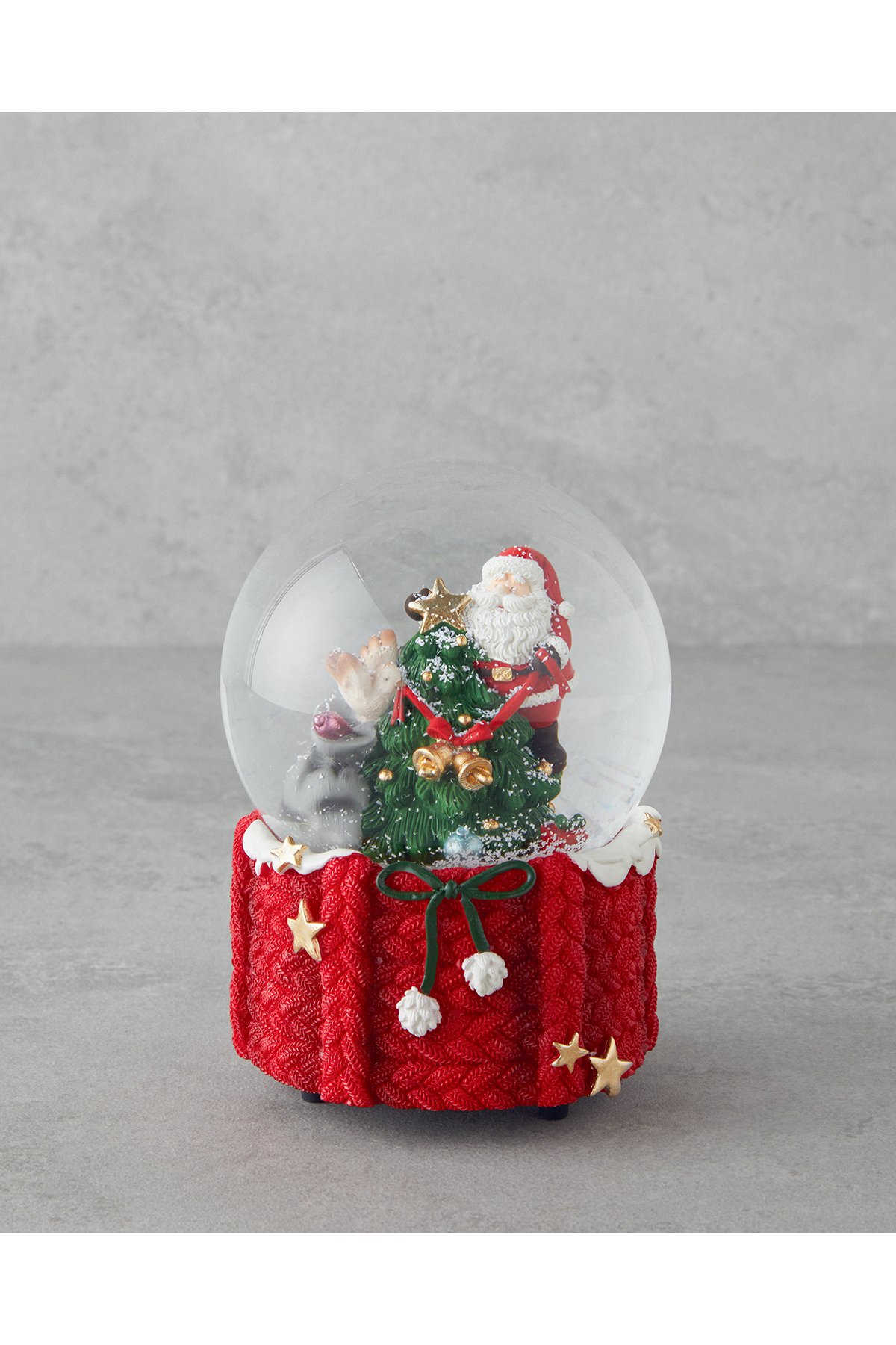 گوی برفی ALVENA NEW YEAR SNOW GLOBE 14.5 سانتی متر قرمز از ترکیه English Home