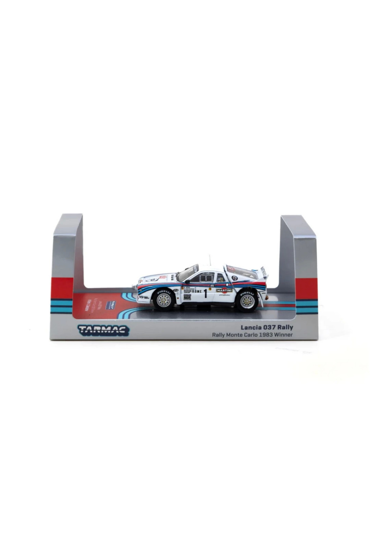 مدل خودرو TARMAC WORKS 1 64 LANCIA 037 RALLY MONTE CARLO 1983 WITH CARDS اورجینال NW NessiWorld