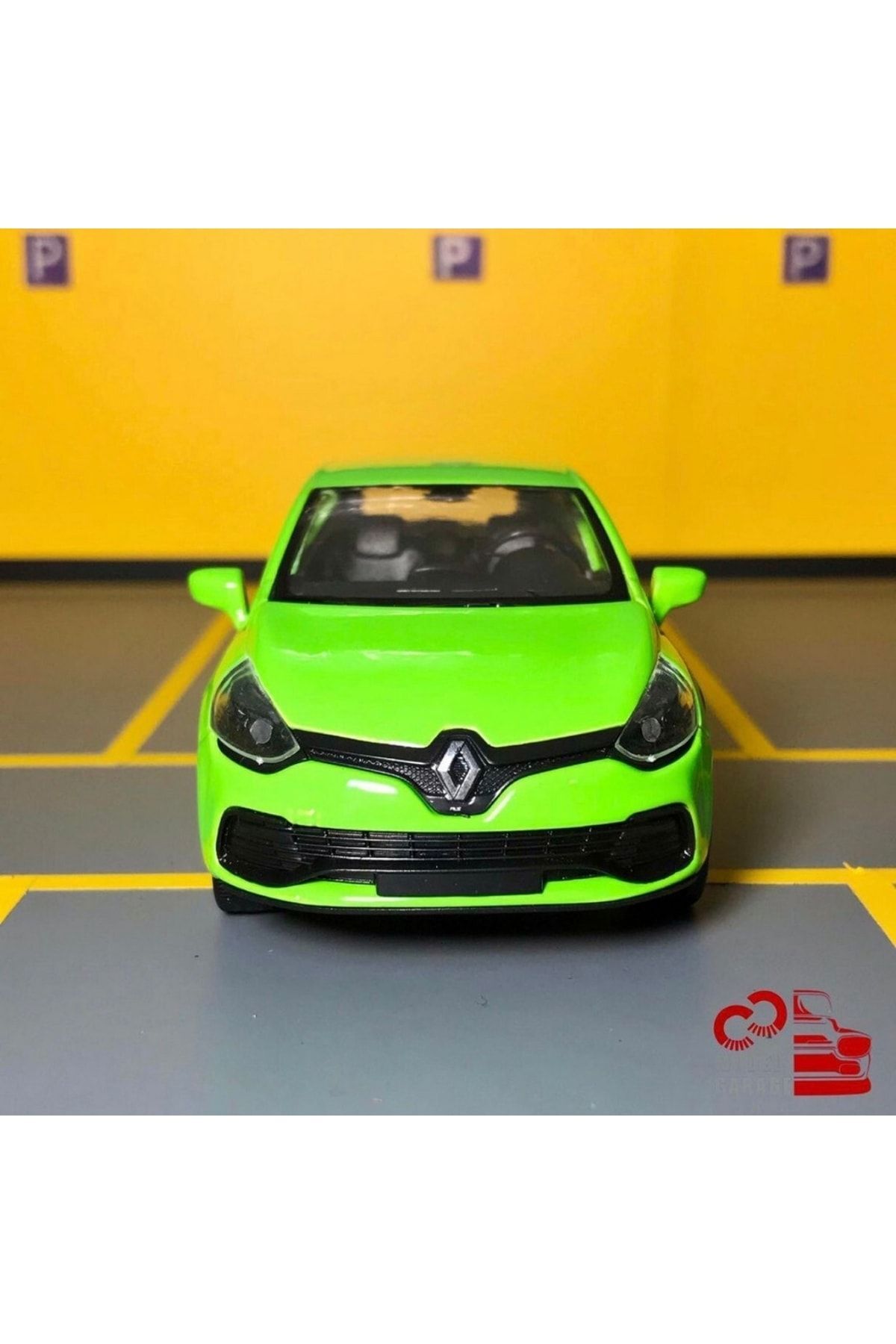 مدل خودرو RENAULT CLIO RS 1 36 SCALE C&amp;C MODEL GARAGE PULL &amp; DROP DIECAST METAL CAR TOY اورجینال WELLY