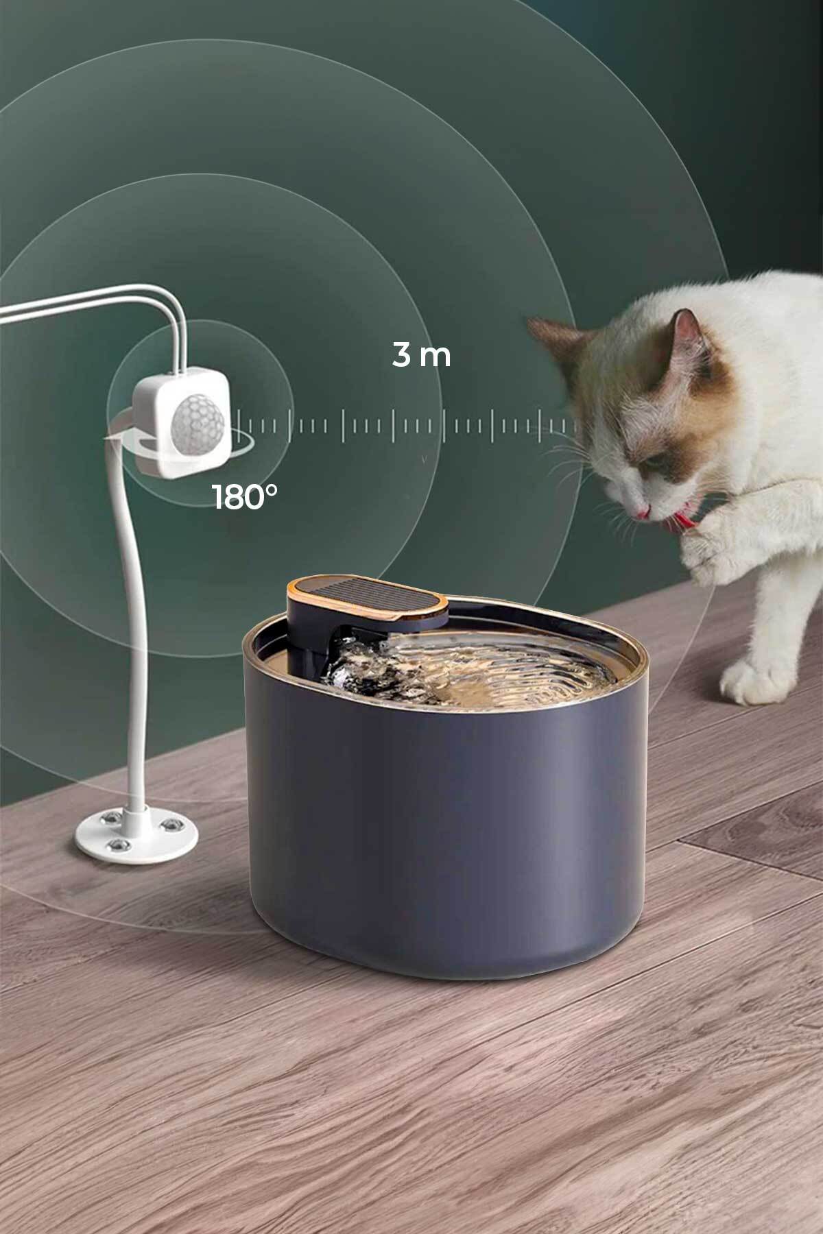حسگر حرکتی مادون‌قرمز آب‌نما و آبخوری گوبی‌پت GOBYPET، USB، مدل 004754 سفید