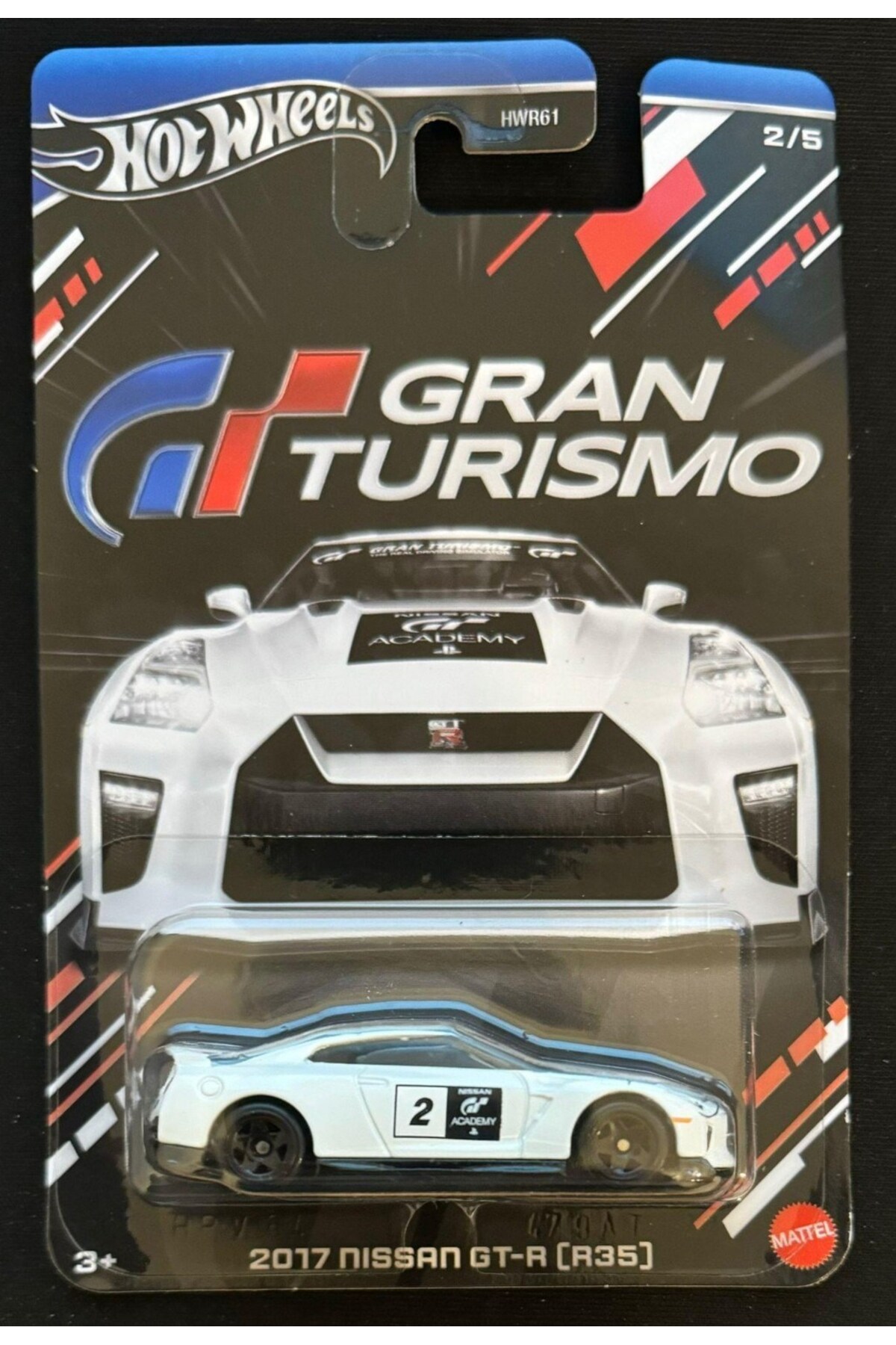 ماشین اسباب بازی GRAN TURISMO 2017 NISSAN GT R R35 HRV64 هات ویلز اورجینال HOT WHEELS
