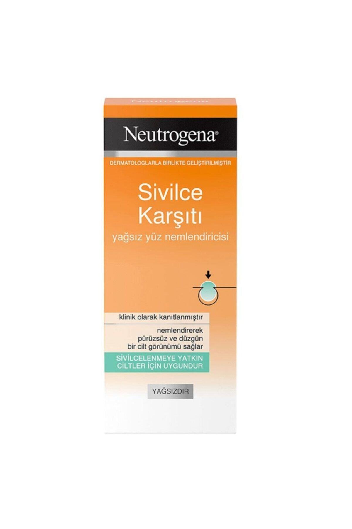 کرم صورت مرطوب کننده بدون چربی ضد آکنه 50 میل Neutrogena