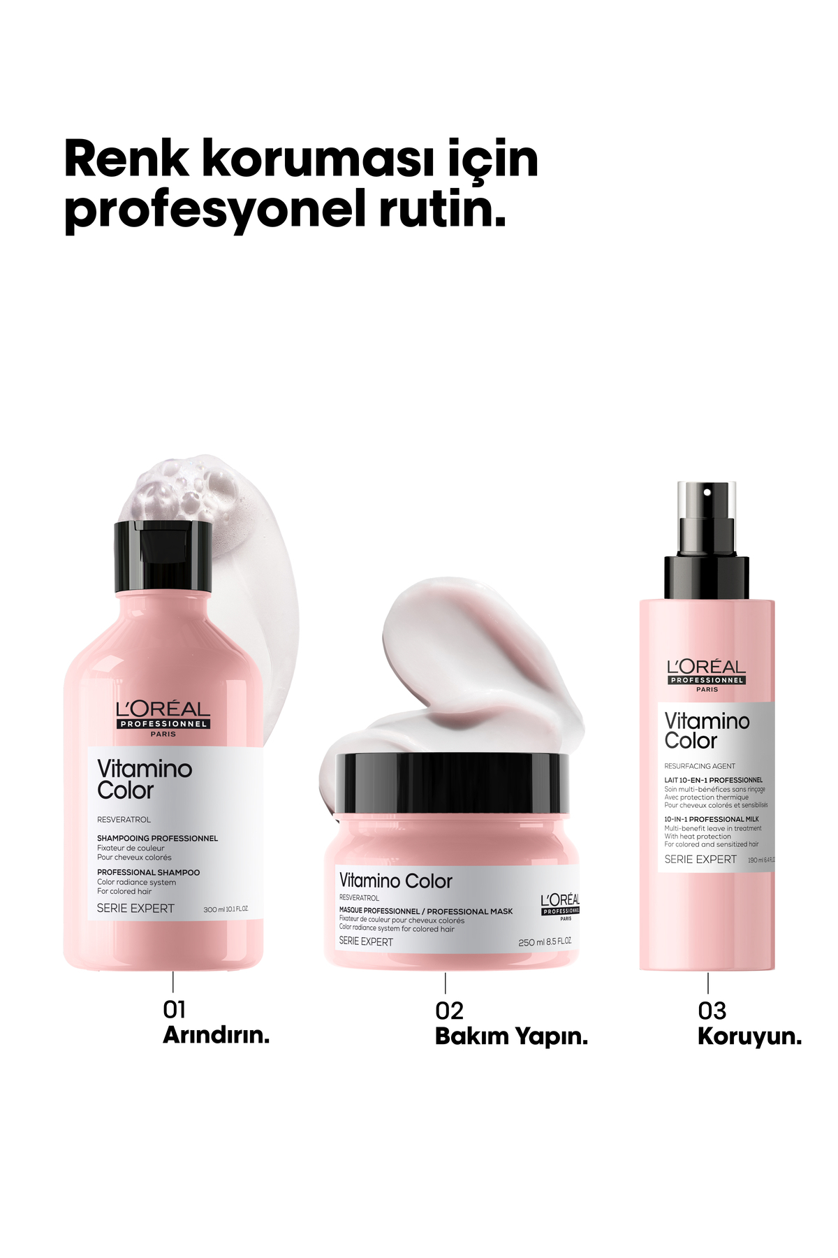 L'oreal Professionnel ماسک موی حجیم حاوی ویتامین و رنگ ثابت 250 میلی لیتر