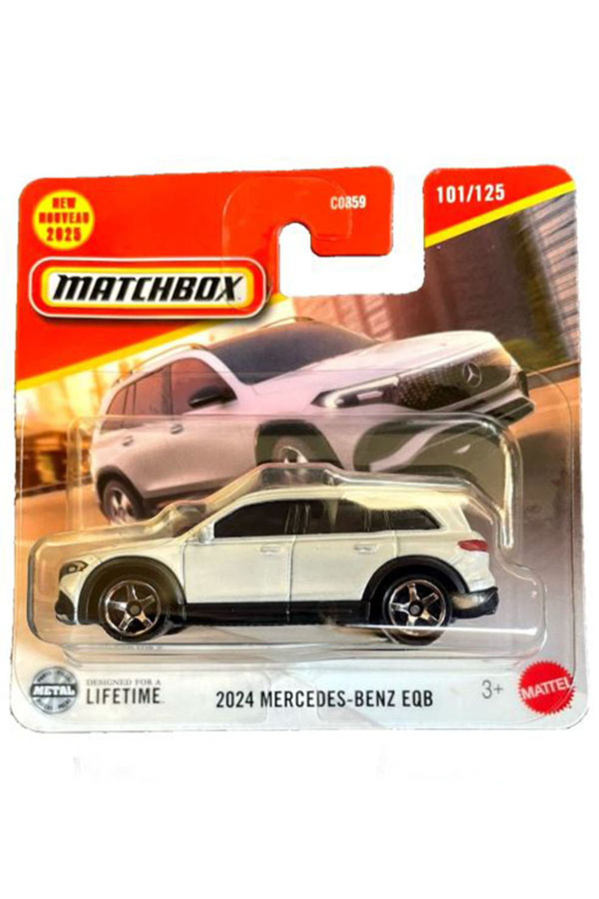 ماشین اسباب بازی جعبه کبریت 2024 مرسدس بنز EQB 1 64 سفید سری 2025 HOT WHEELS