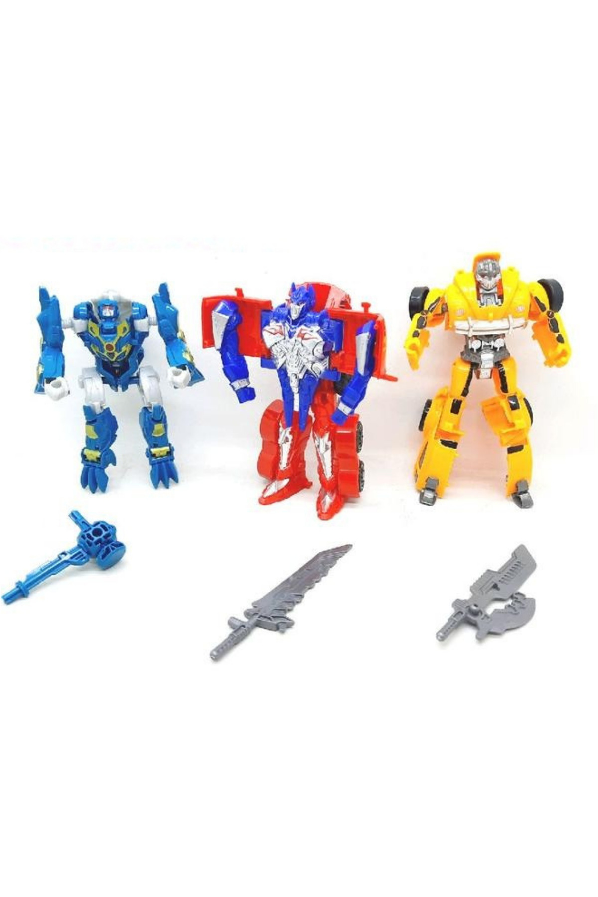 اسباب بازی های فیگور دیگر ست ربات قابل تبدیل 3 تکه فیگورها از ماشین به OPTIMUS BUMBLEBEE LRS STORE