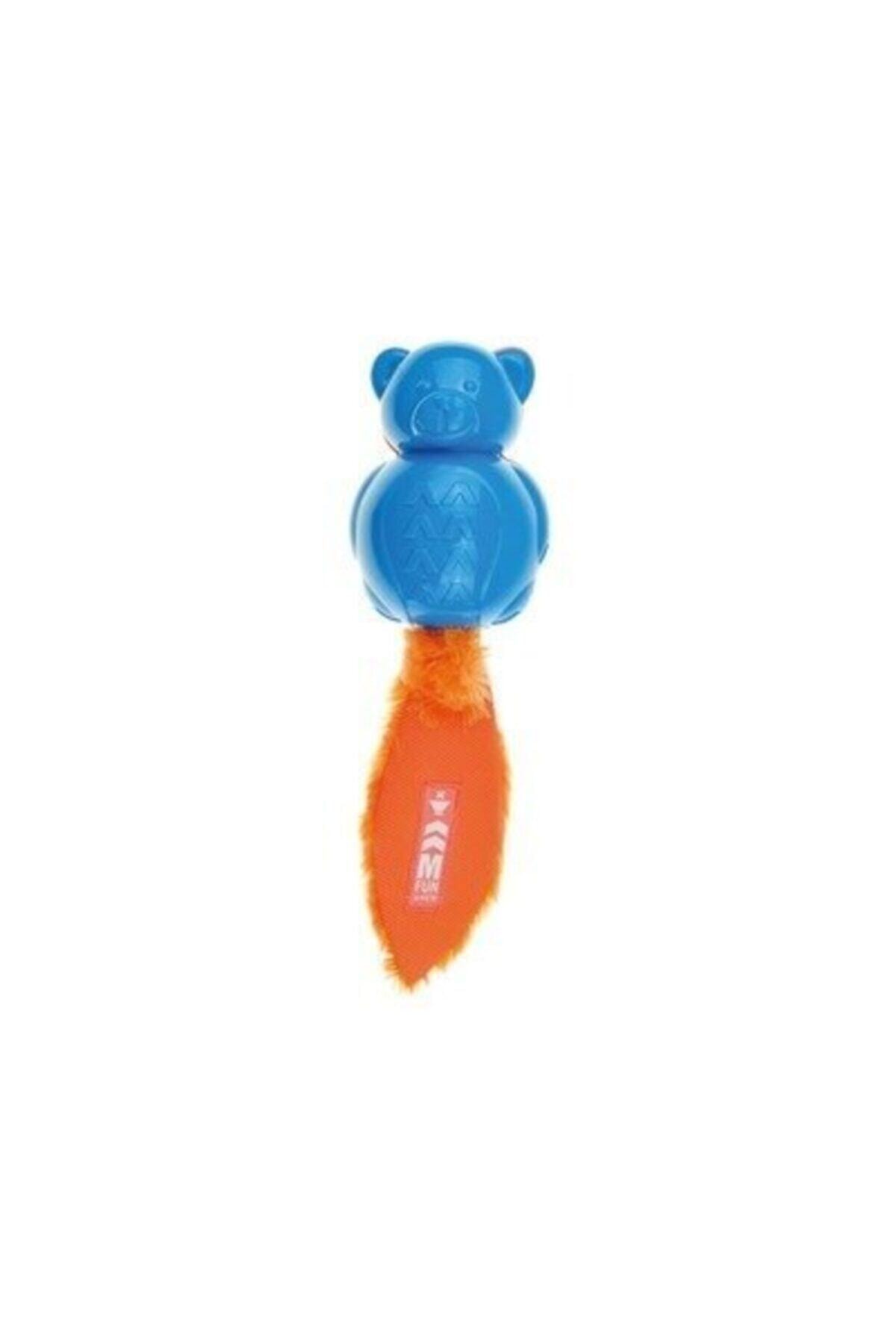 اسباب‌بازی لاستیکی سگ ام‌پتس M-PETS On/off Teddy، آبی و نارنجی