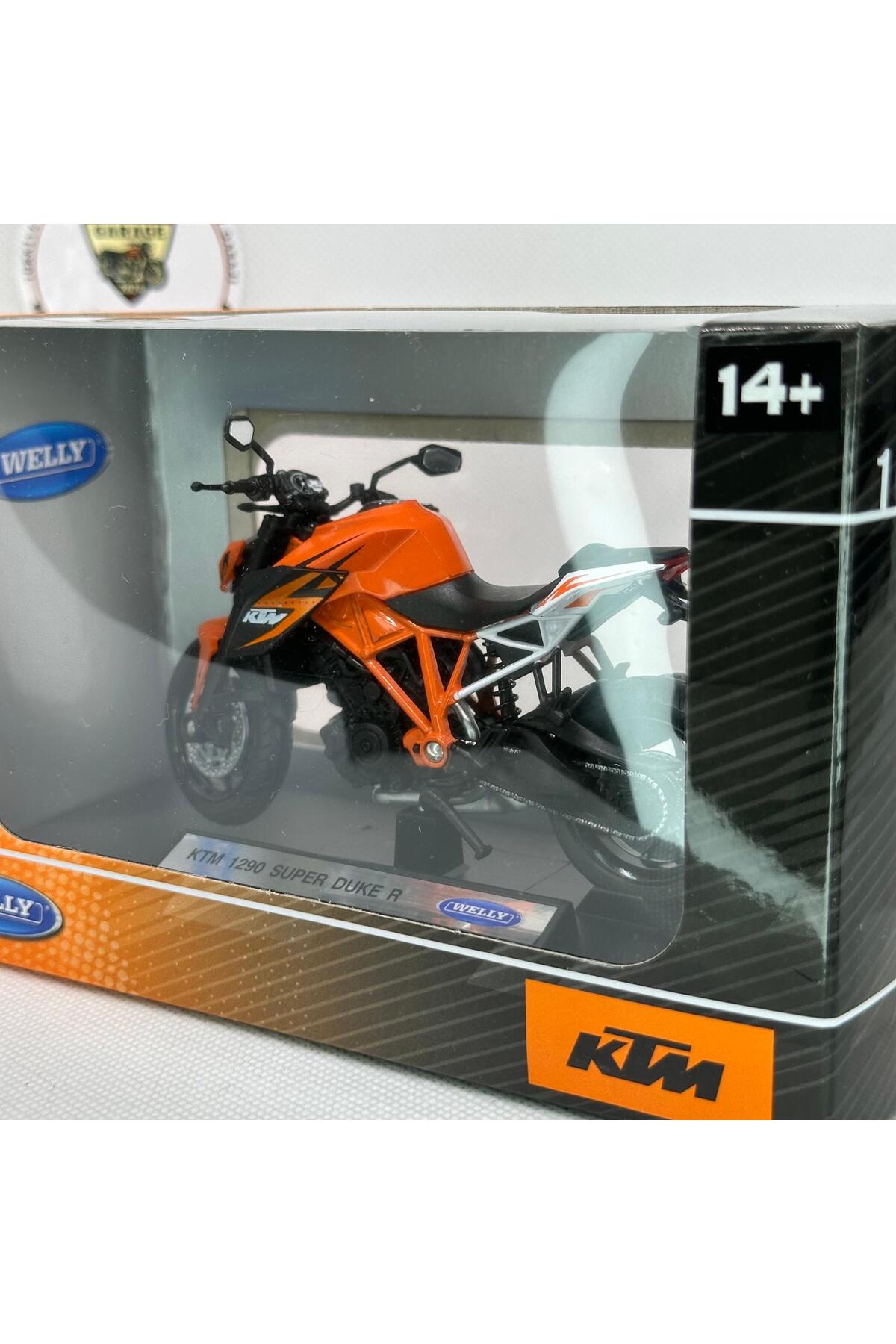 مدل خودرو KTM 1290 SUPER DUKE 1:18 SCALE DIECAST MOTORCYCLE MODEL – دارای مجوز اسباب بازی و مجسمه فلزی اورجینال MotoGarage