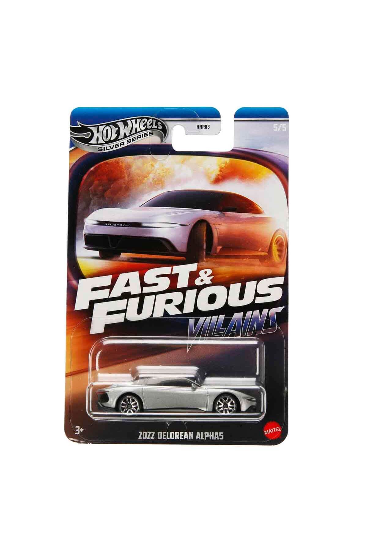 مدل خودرو ماشین‌های سریع و خشمگین HNR88 JBY38 2022 DELOREAN ALPHAS از ترکیه HOT WHEELS