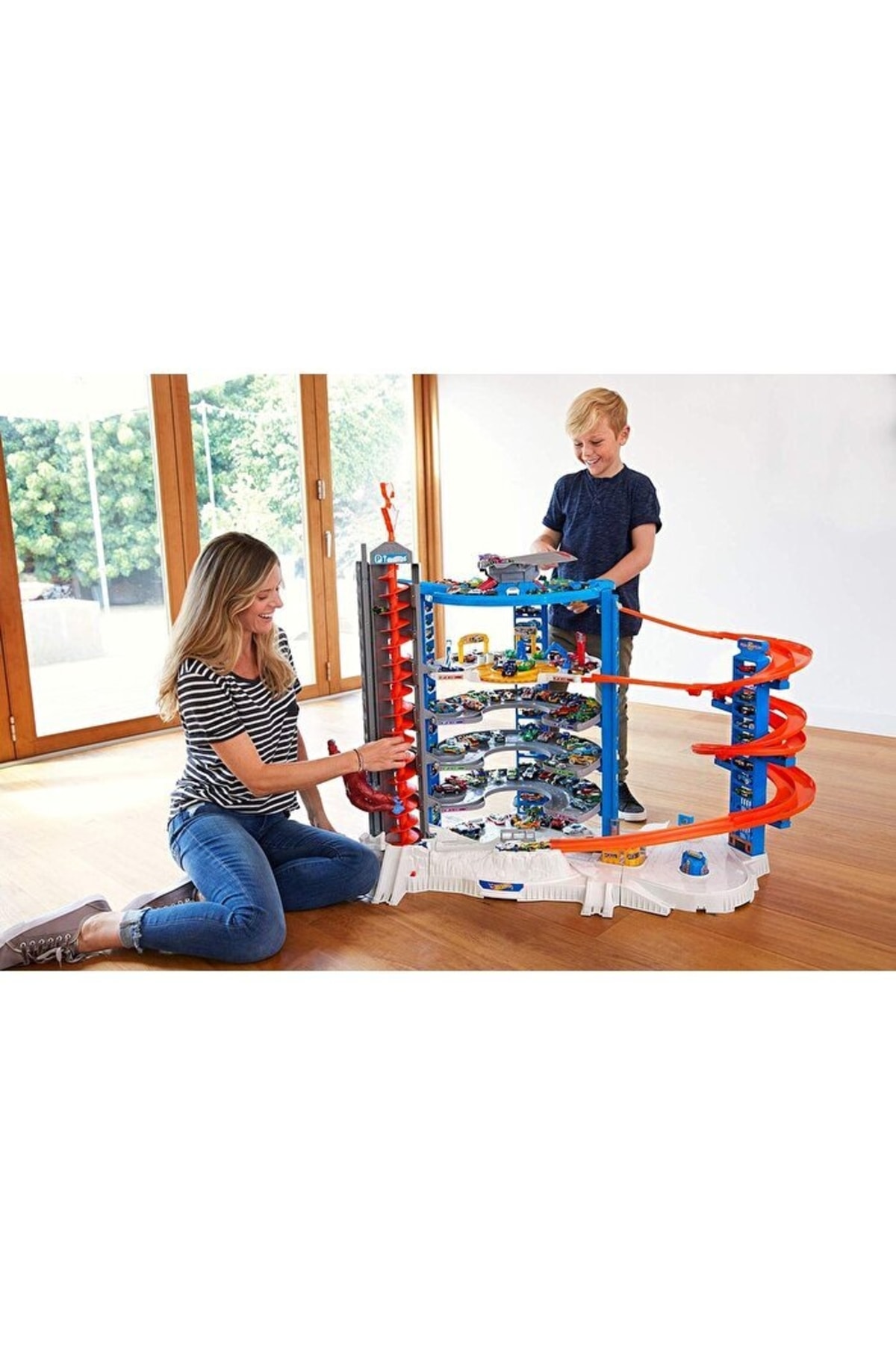 ماشین اسباب بازی MEGA GARAGE GIANT TOWER FML03 هات ویلز اورجینال HOT WHEELS