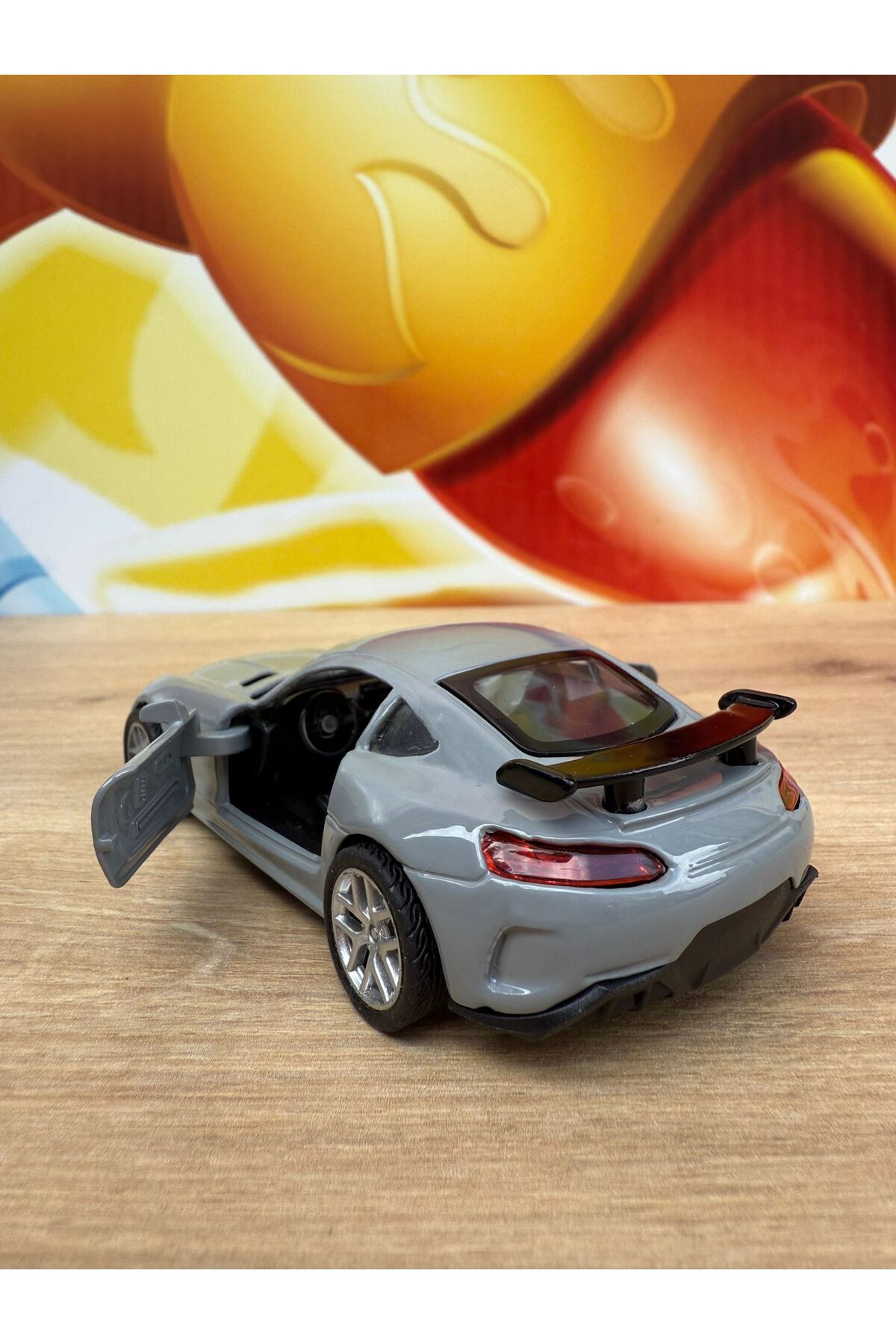 مدل خودرو MERCEDES AMG GTR COLLECTION METAL CAR 12CM ماشین لوکس خاکستری DIECAST اورجینال scntoys