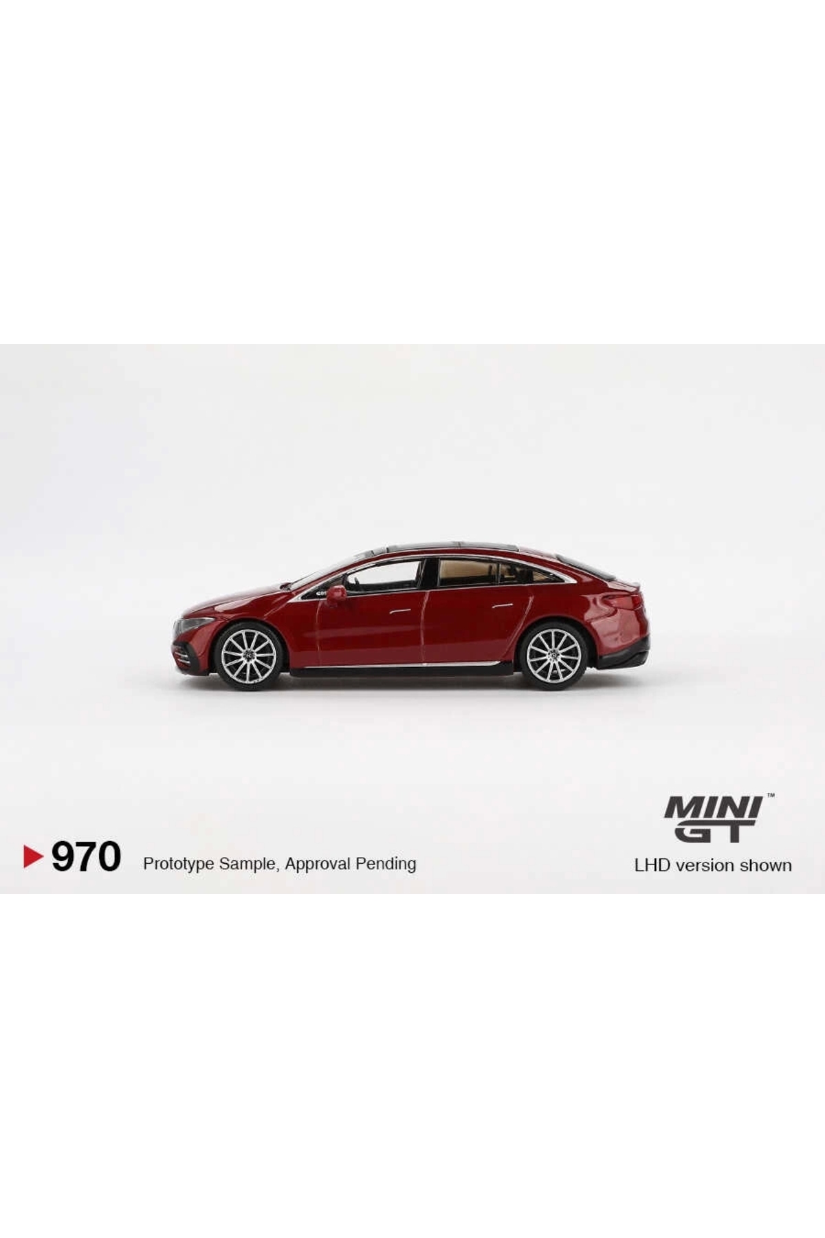 مدل خودرو مرسدس بنز EQS 580 4MATIC قرمز متالیک 970 اورجینال mini gt