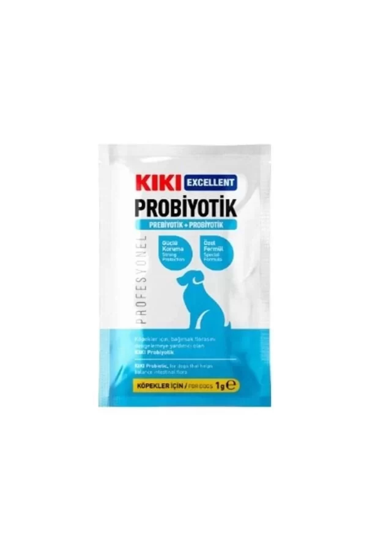 مکمل پودری پروبیوتیک و پری‌بیوتیک سگ کیکی اکسلنت Kiki Excellent، بسته ۷ عددی 1gr