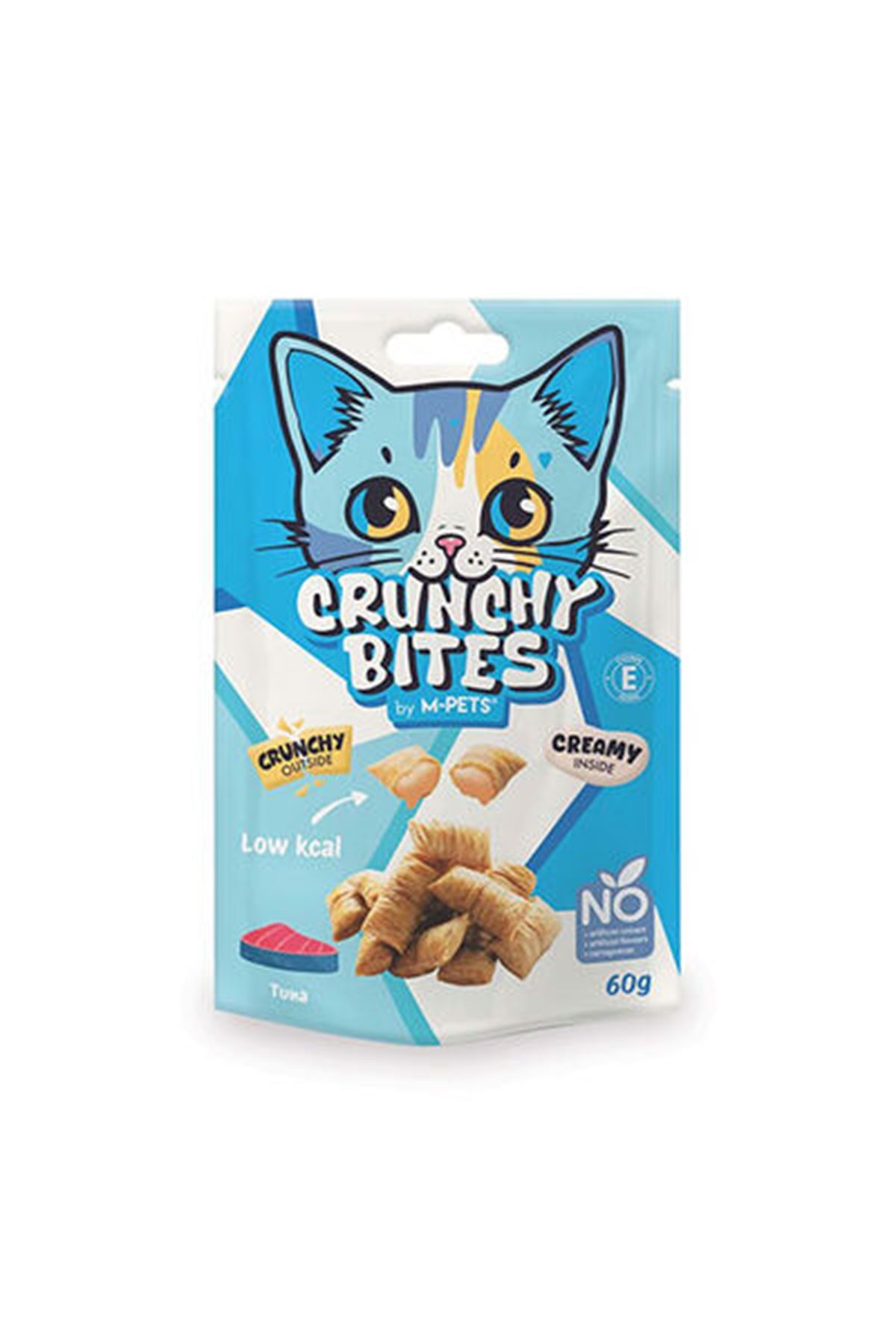 تشویقی گربه ام‌پتس M-PETS Crunchy Bites با طعم ماهی، ۶۰ گرم