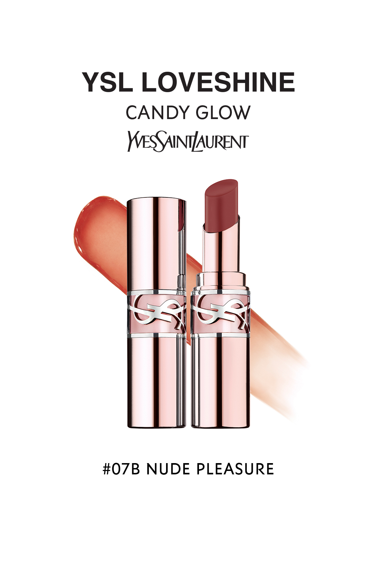 رژ لب بالم LOVESHINE CANDY GLOW LIP BALM 7B NUDE PLEASURE Yves Saint Laurent