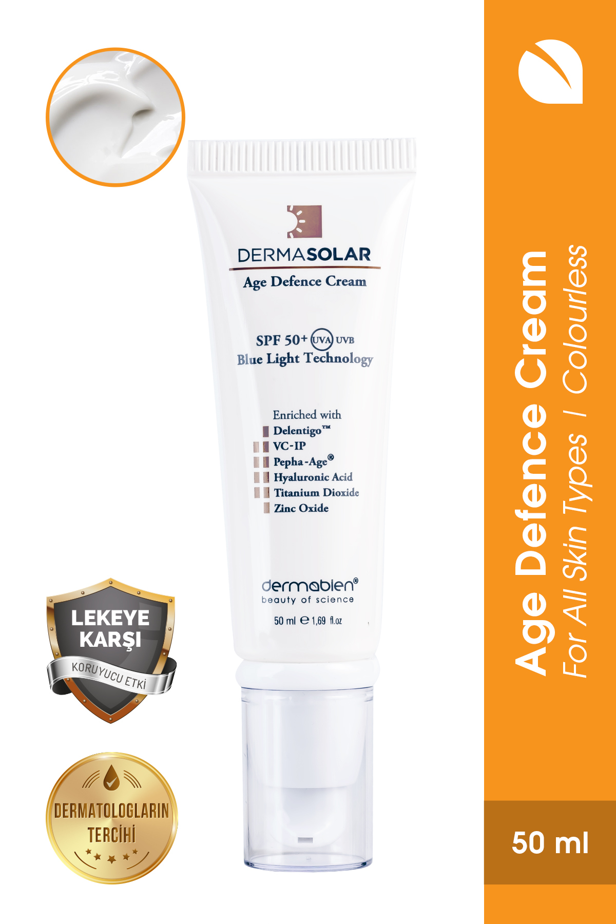 کرم صورت درماسولار® بی رنگ 50 میل Dermabien