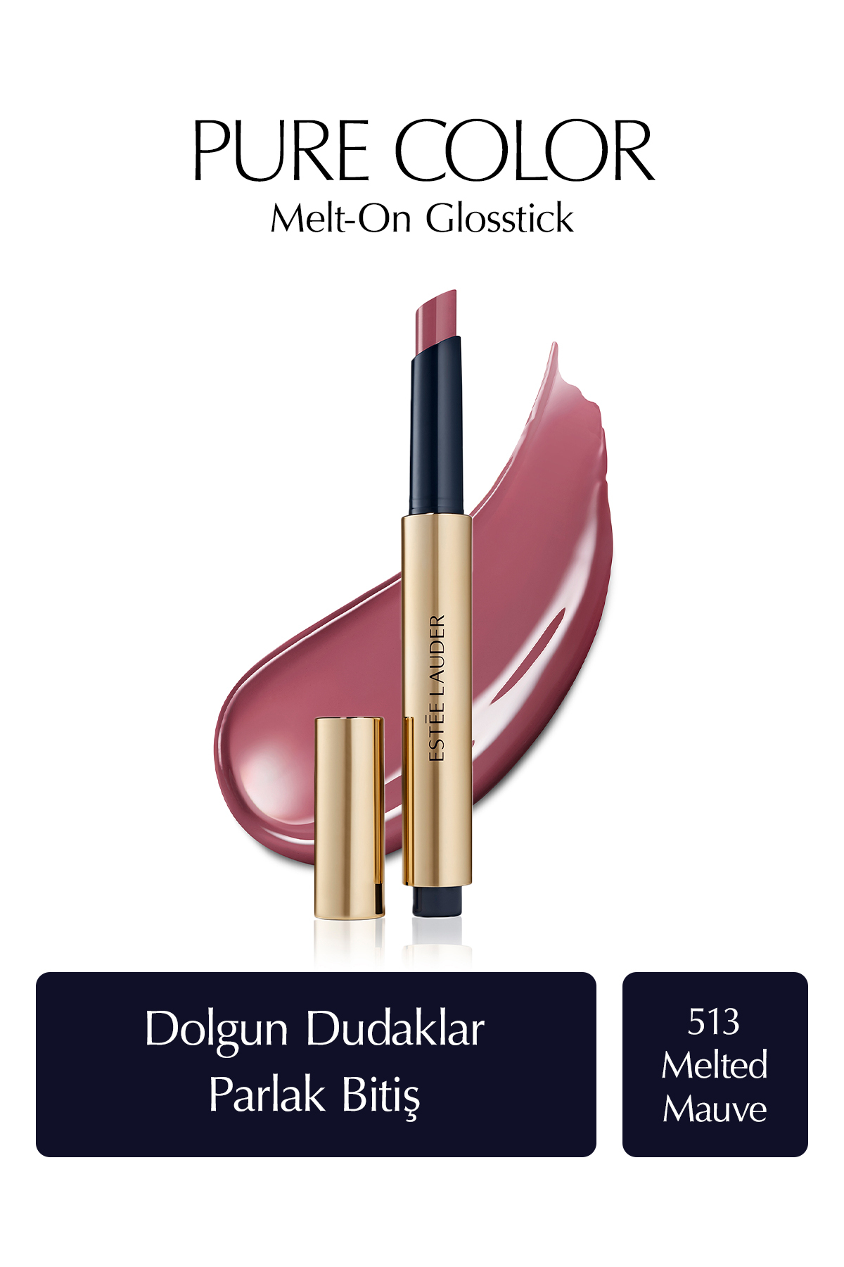 رژ لب ذوب رنگ خالص ON GLOSTICK DOLGIZER TRINKER مؤثر رنگ: 513 شده Estee Lauder