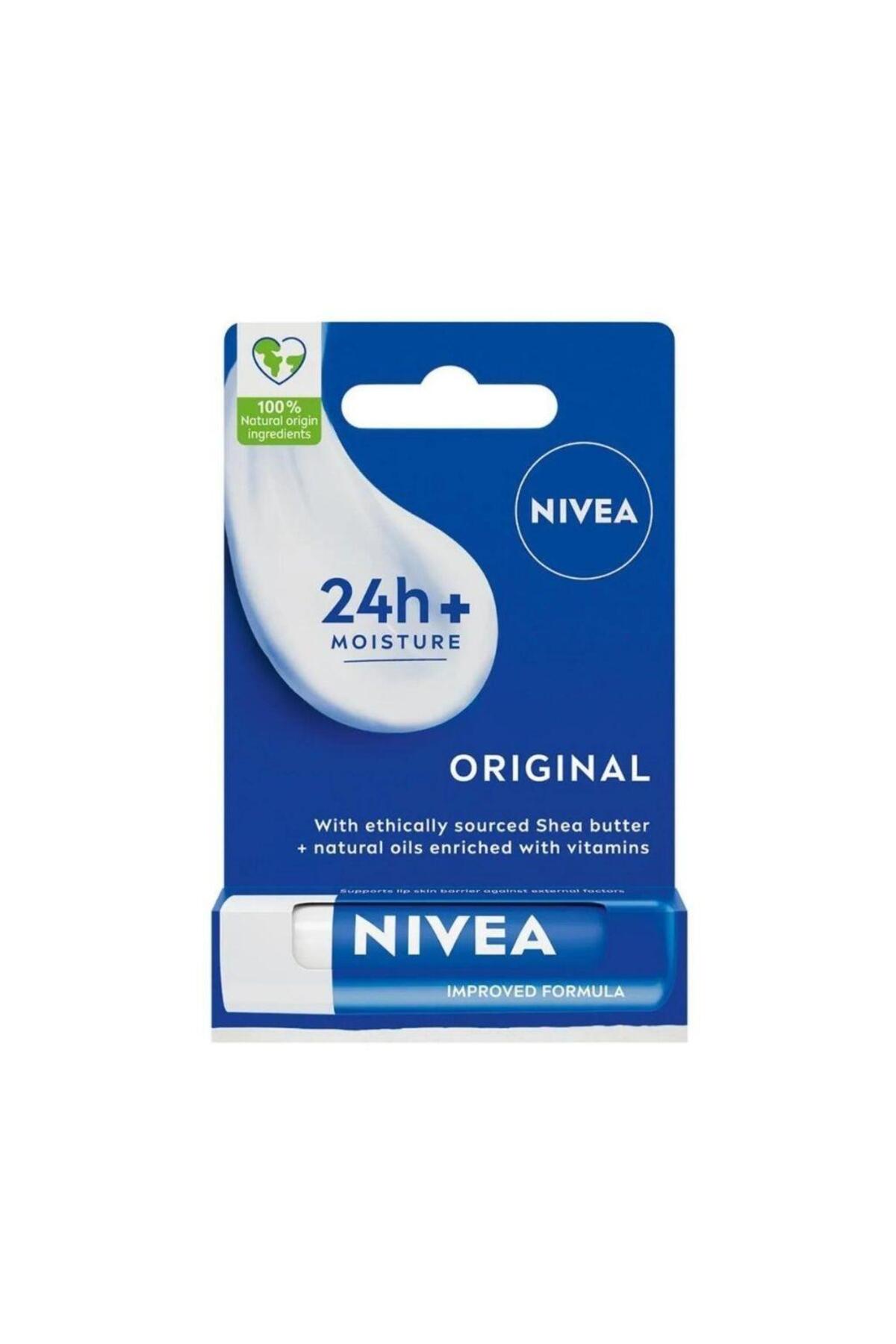کرم لب مراقبت کننده اورجینال با حجم 4.8 گرم نیوآ Nivea