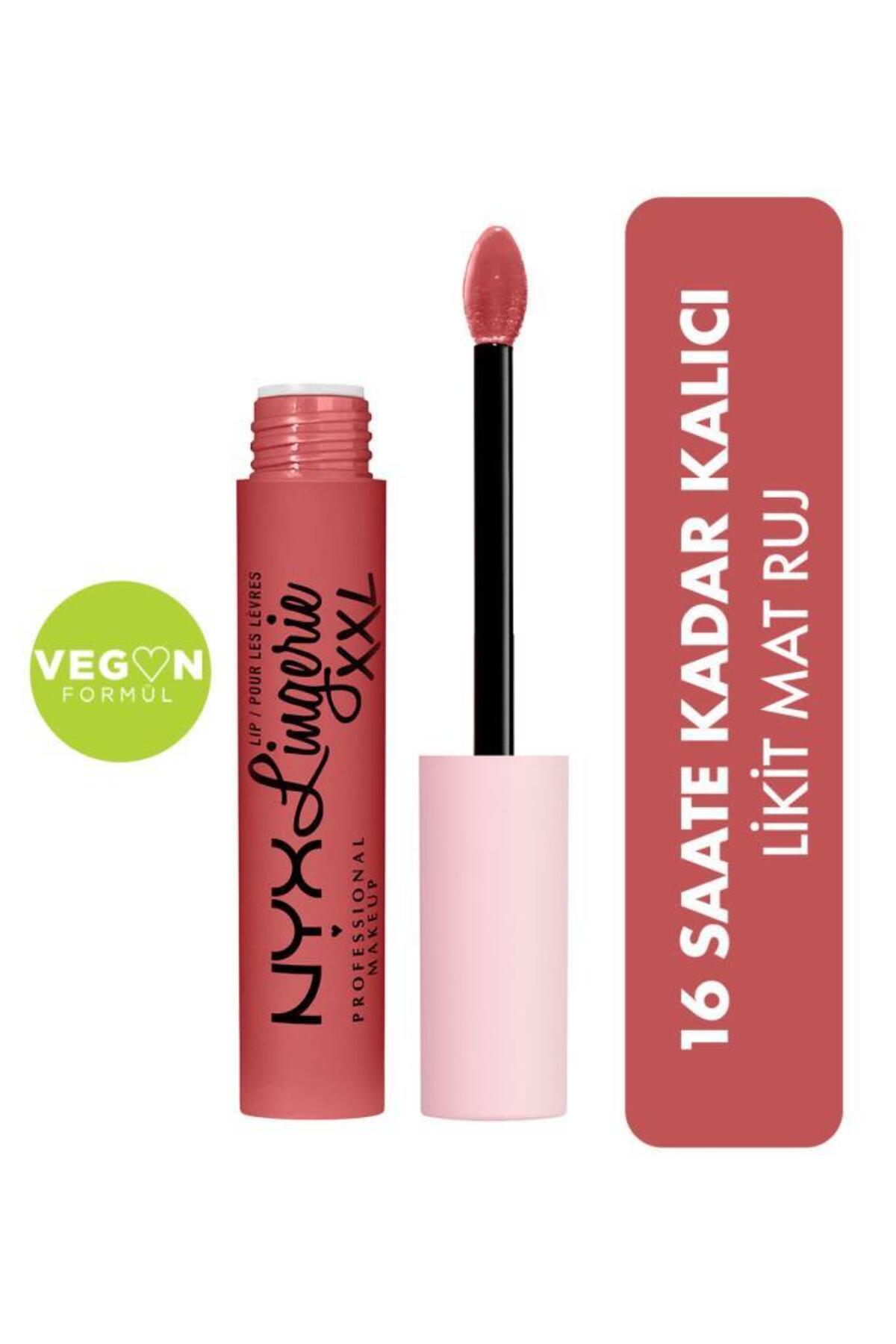 NYX Professional Makeup مایع مات رژ لب رژ لب بزرگ‌تر Lip Lingerie XXL Matte Lipstick XXPose Me