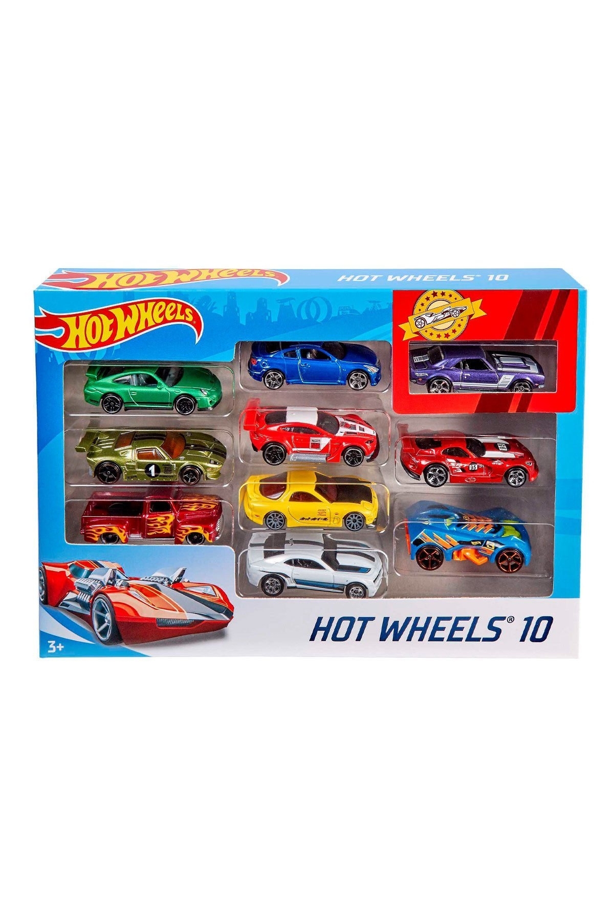 ماشین اسباب بازی 54886 چرخ های داغ 10 مجموعه مخلوط ASORTI هات ویلز اورجینال HOT WHEELS