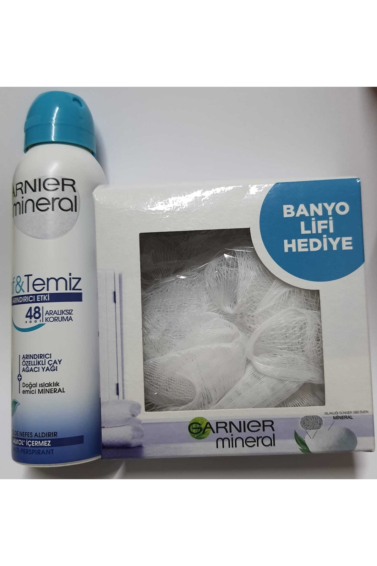 دئودورانت و رول آن زنانه DEO BYN خالص تمیز آئروسل 150 میل اسپری + هدیه فیبر Garnier