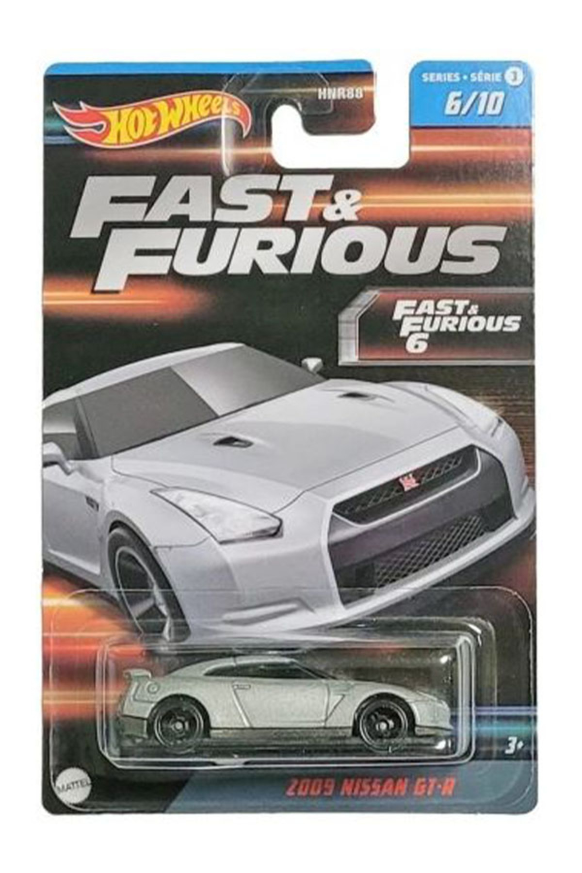 ماشین اسباب بازی FAST & FURIOUS 2009 NISSAN GT R 1 64 هات ویلز اورجینال HOT WHEELS
