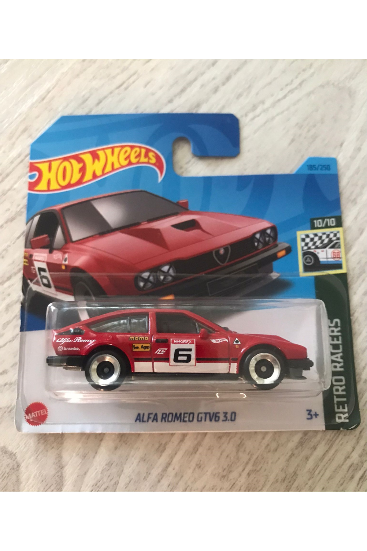 ماشین اسباب بازی آلفا رومئو GTV6 3 0 هات ویلز اورجینال HOT WHEELS