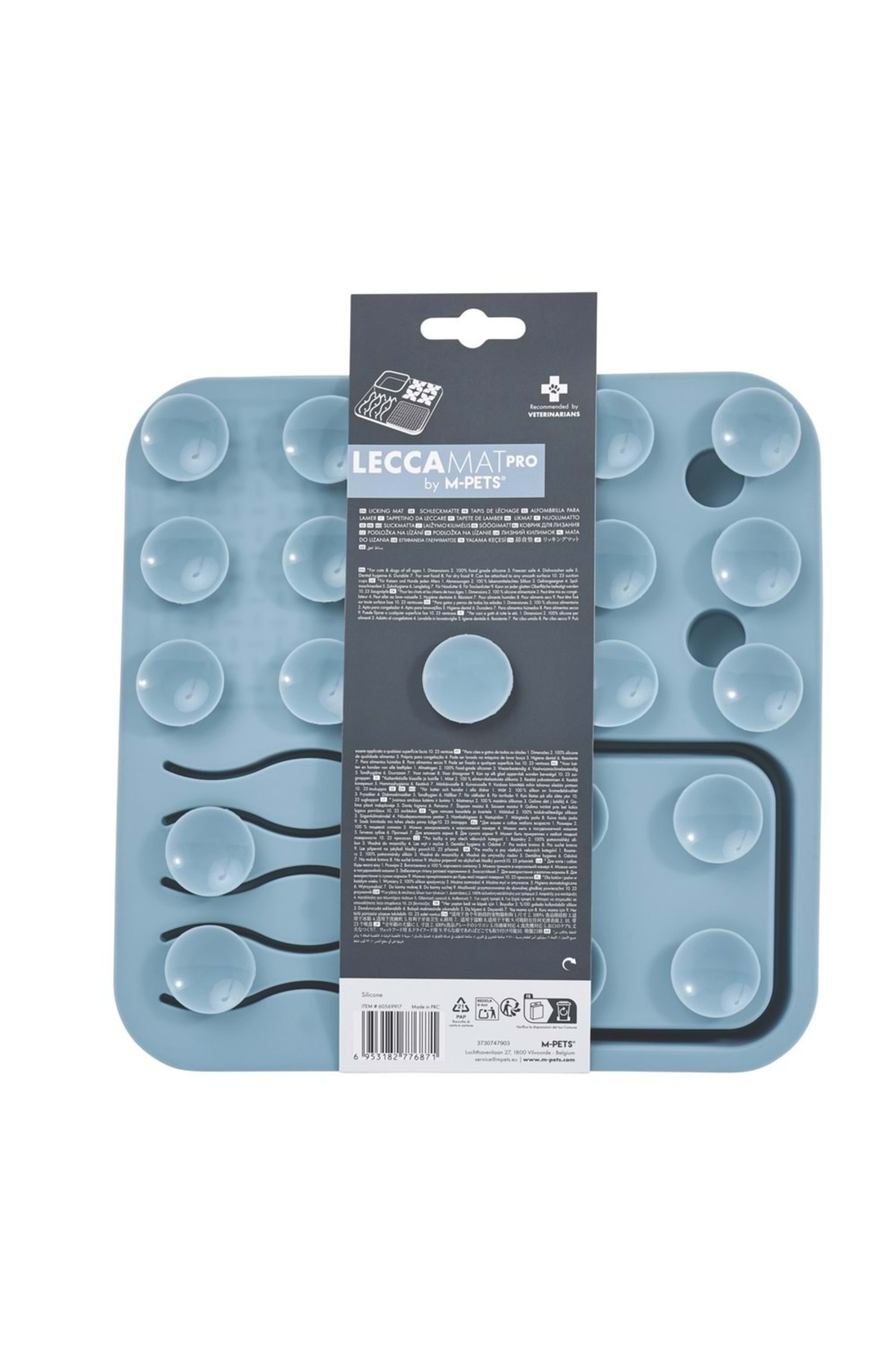زیرانداز خوراک‌دهی آهسته و لیسیدنی ام‌پتس M-PETS LECCA PRO 4-in-1، آبی