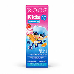 خمیردندان کودک روکْس ROCS Kids، طعم میوه‌ای، مناسب ۳ تا ۷ سال، ۳۵ میلی‌لیتر، فاقد فلوراید