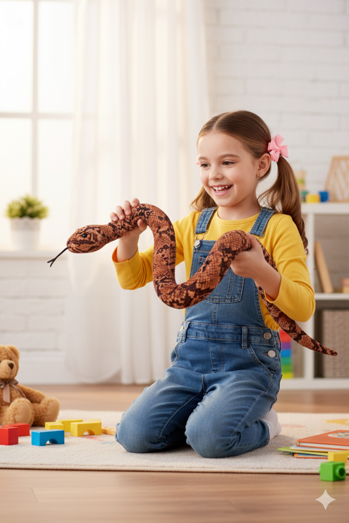اسباب بازی های پشمی مار با شکل واقعی هدیه ROZİTOYS