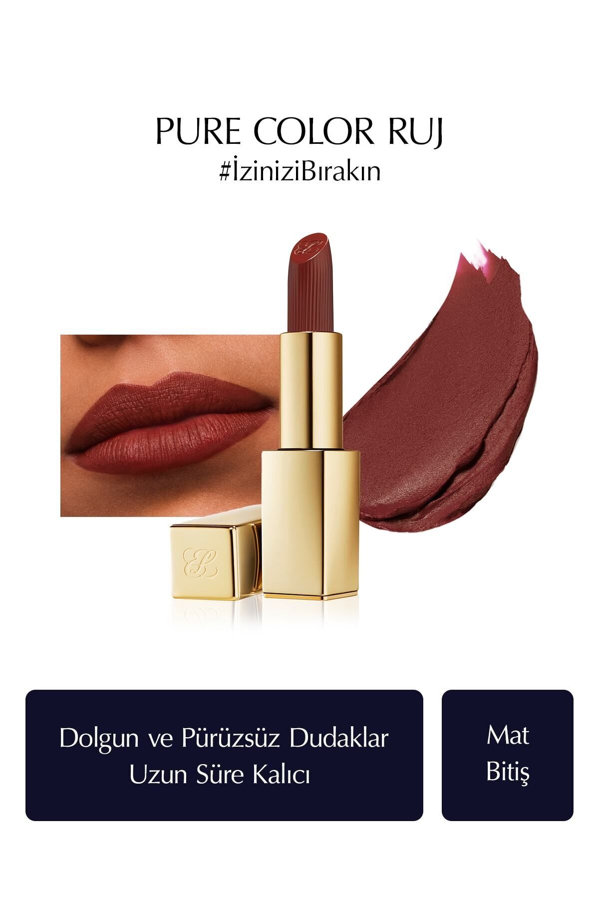 رژ لب مات مشکی 35 گرم شماره 806 بدون محدودیت استی لادر Estee Lauder