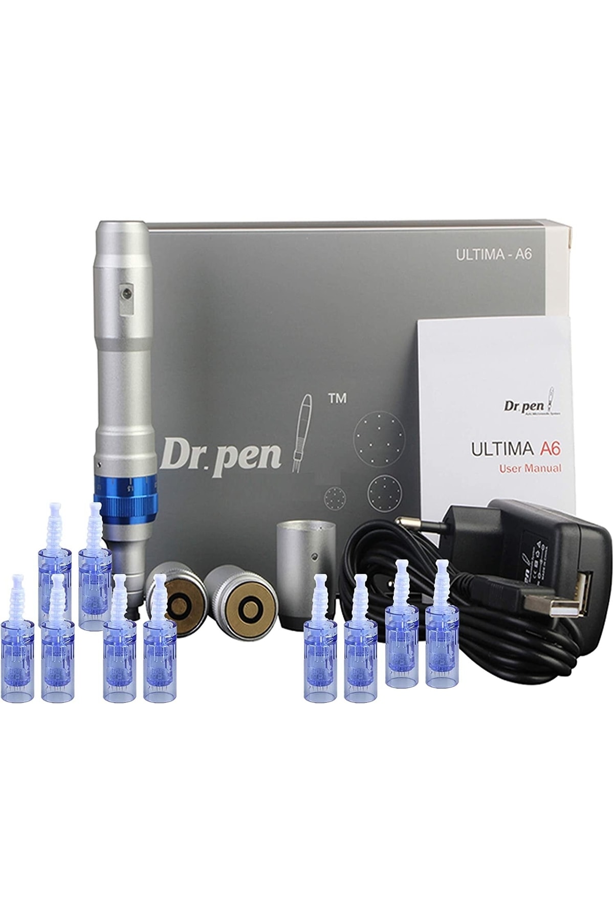 درمارولر دستگاه A6 درماپن آرایش دائمی BB GLOW PEELING MACHINE دو باتری اورجینال Dr Pen Ultima