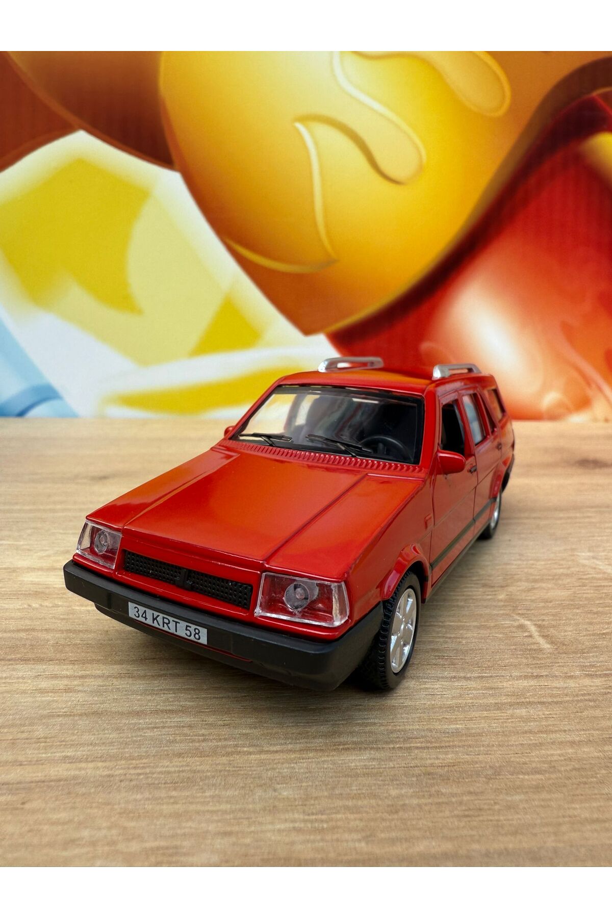 ماشین اسباب بازی KARTAL SLX DIECAST CAR AIR HORN با صدا و نور در باز شدن قرمز scntoys