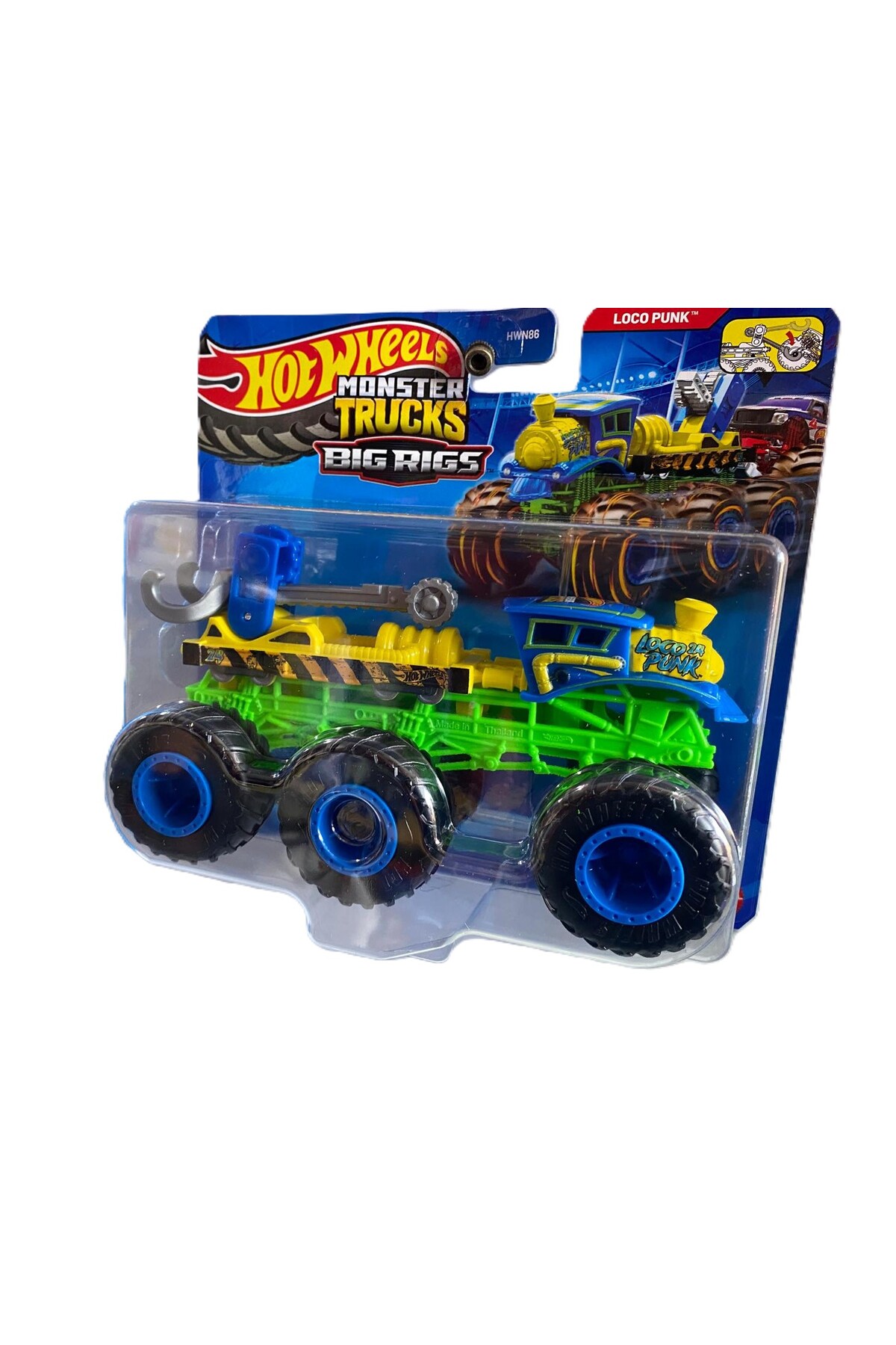 ماشین اسباب بازی MONSTER TRUCKS LOCO PUNK 6 WHEELS از ترکیه HOT WHEELS