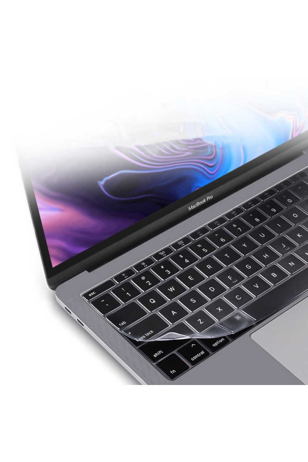 محافظ نوت بوک MACBOOK PRO 13 INC 2020 2022 M1 M2 A2338 صفحه کلید شفاف مایع و گرد غبار ترکی فیبکس Fibaks