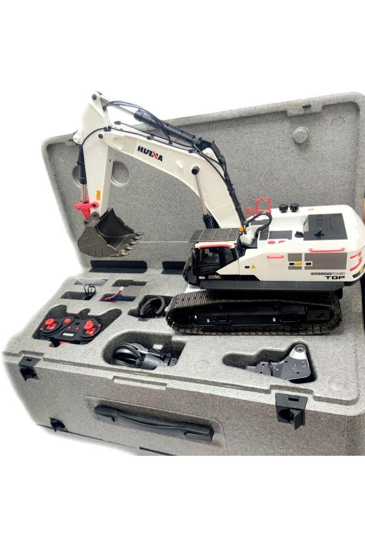 ماشین آلات ساختمانی کنترل از راه دور بیل مکانیکی فلزی HUINA 1594 1 14 ترکیه HobbyRcModels