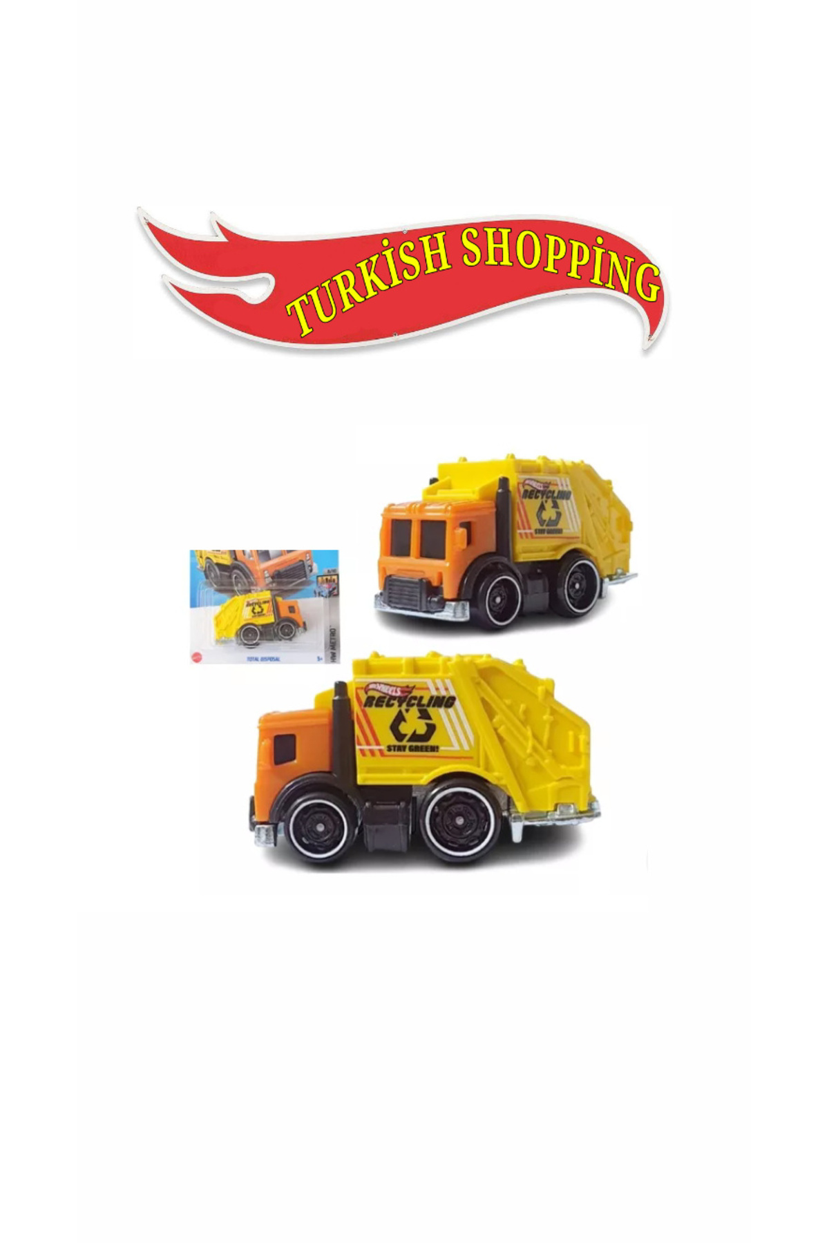 ماشین اسباب بازی 1 64 مقیاس کامیون زباله دفع کل HOT WHEELS
