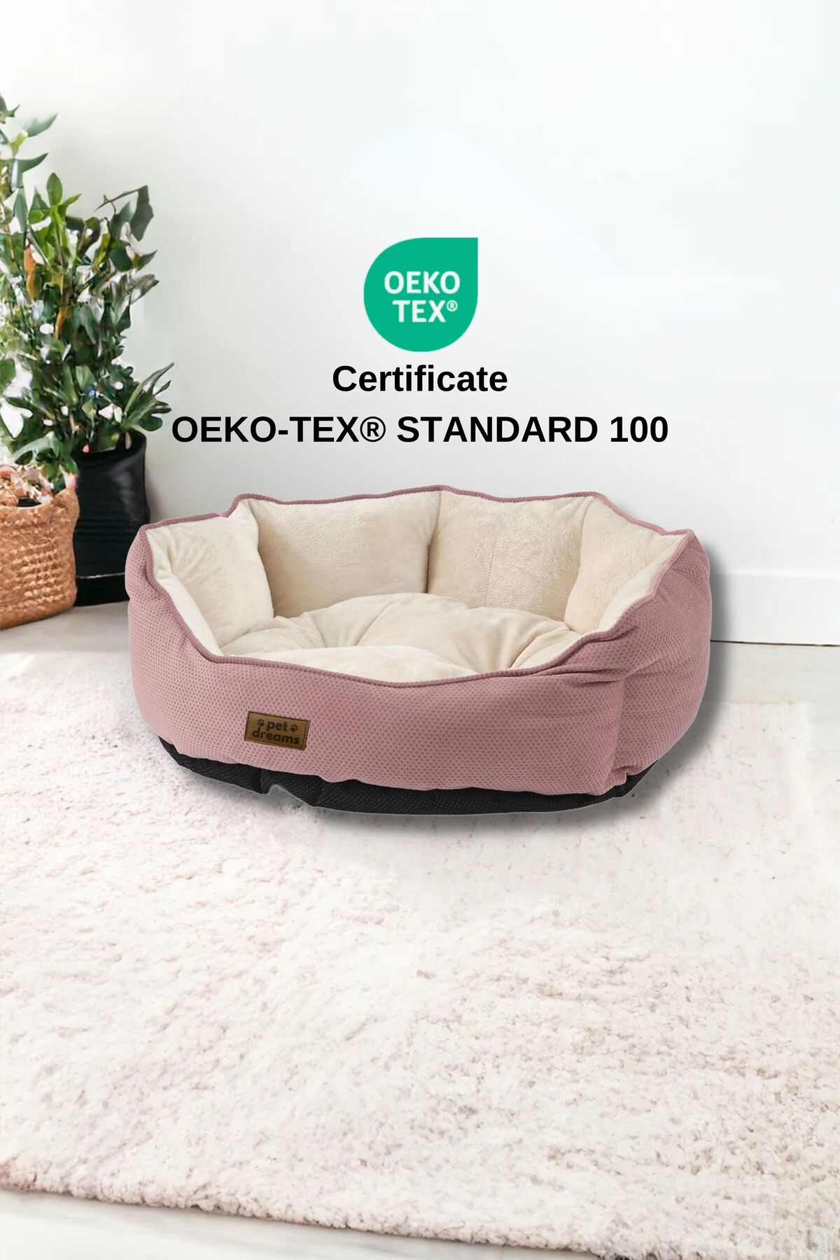 جای خواب حلقه‌ای گربه و سگ پت دریمز Pet Dreams، سری Sprit Lüks مدل 420100-002-001-001 چندرنگ