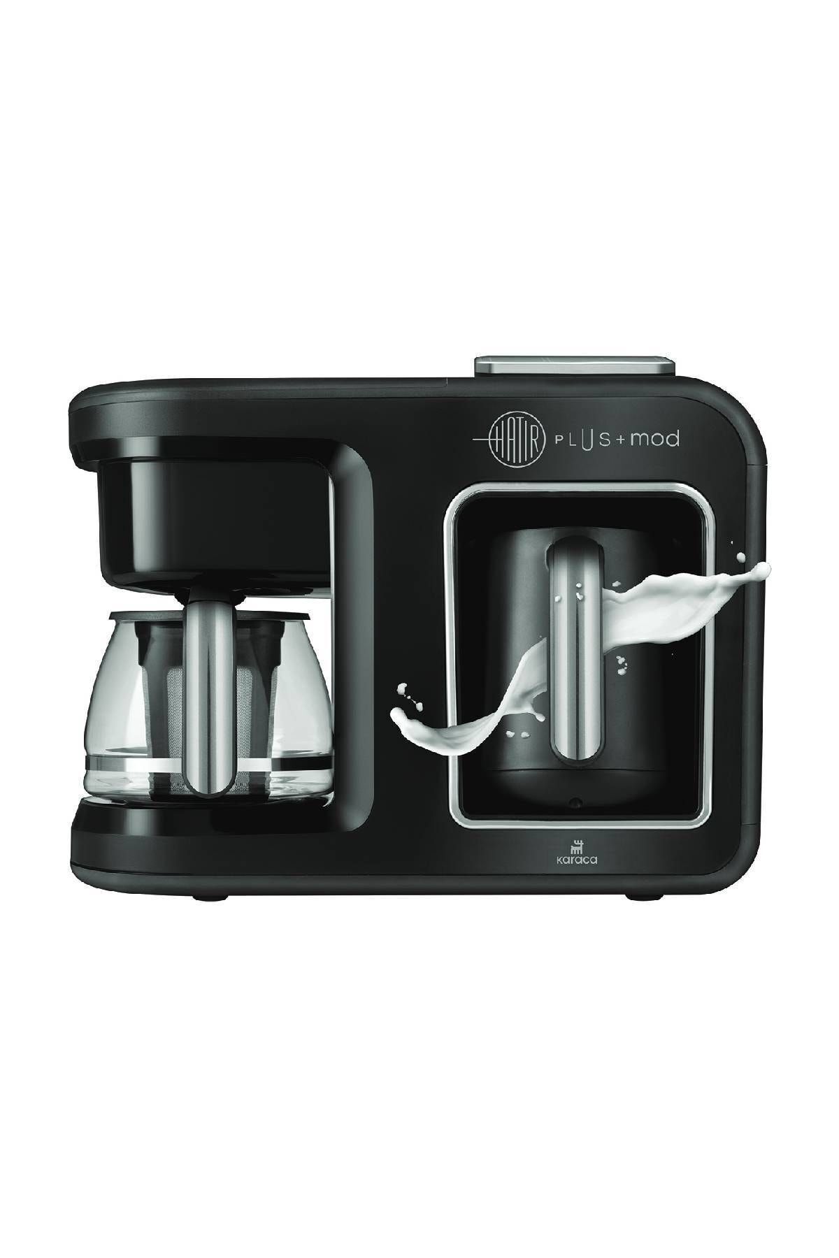 قهوه ساز ترک PLUS MOD 5 IN 1 TALKING COFFEE AND TEA MACHINE مشکی CHROME اورجینال Karaca