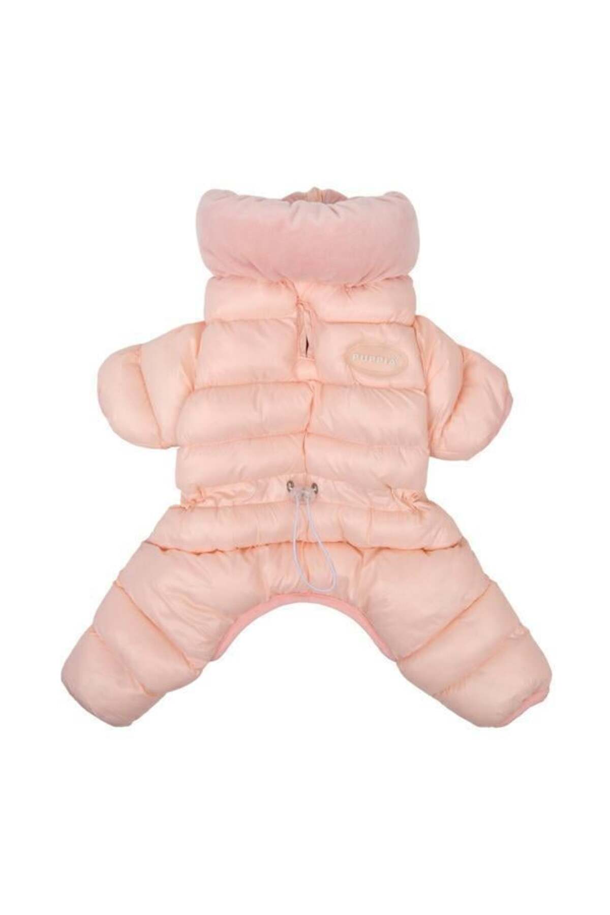 سرهمی سگ Velour Soft All-in-One Jumper صورتی پوپیا Puppia