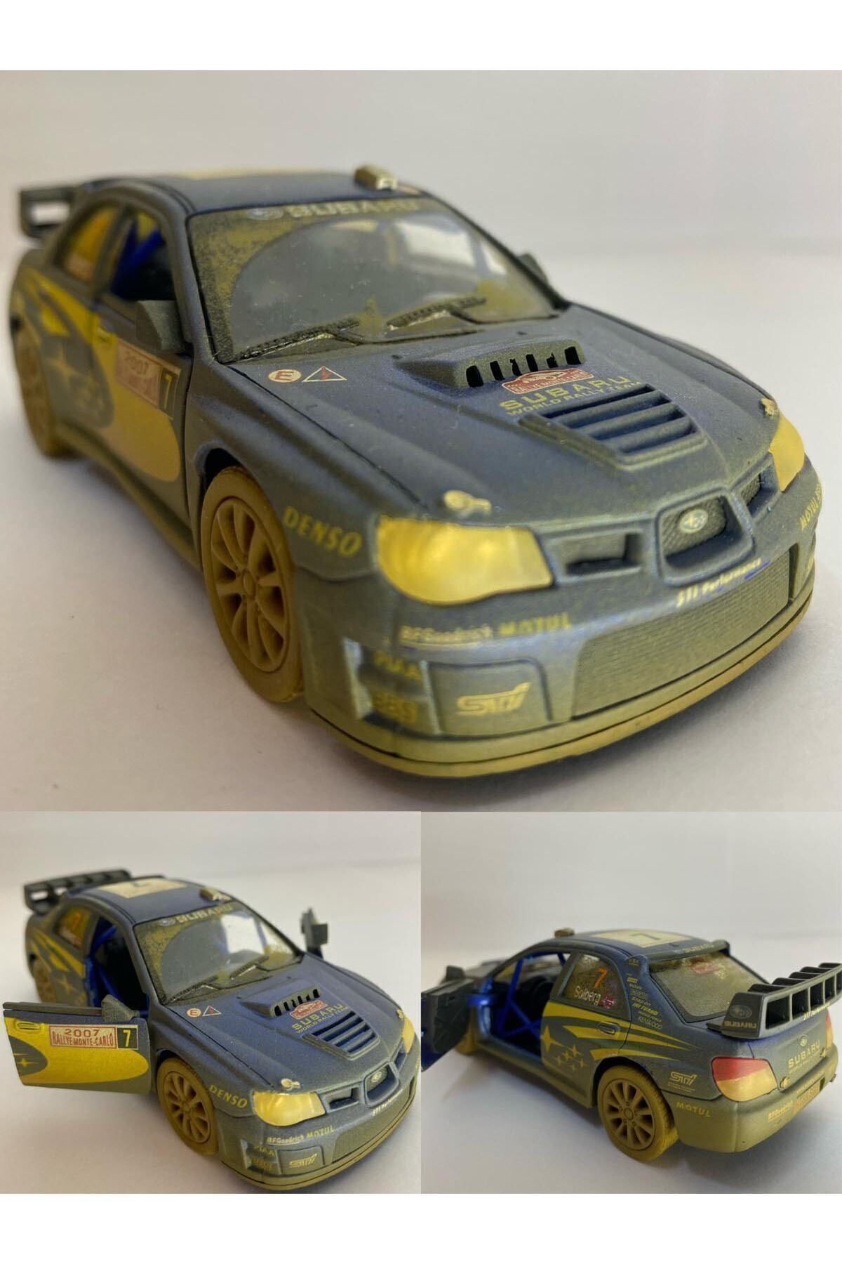 مدل خودرو ماشین اسباب بازی فلزی سوبارو ایمپرزا WRC مادی اورجینال درب 12 سانتی متر باز می شود Diecast