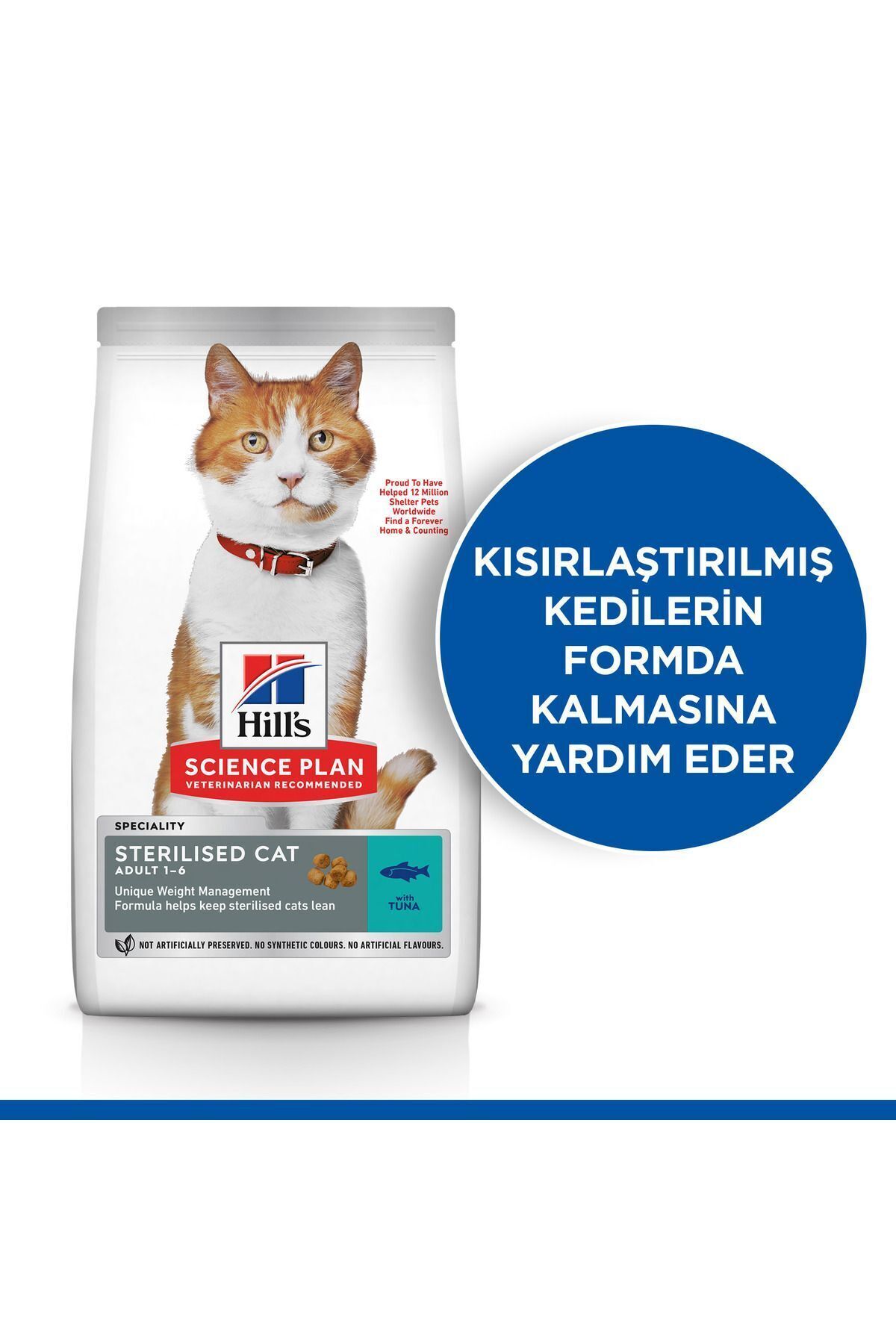 غذای خشک گربه عقیم‌شده هیلز Hill's SCIENCE PLAN با طعم سالمون، ۱٫۵ کیلوگرم 1,5 Kg