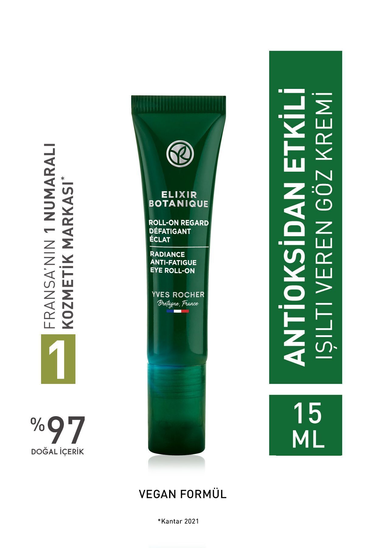 Yves Rocher کرم چشم تقویت کننده و تصفیه کننده موثر 15 میلی لیتر