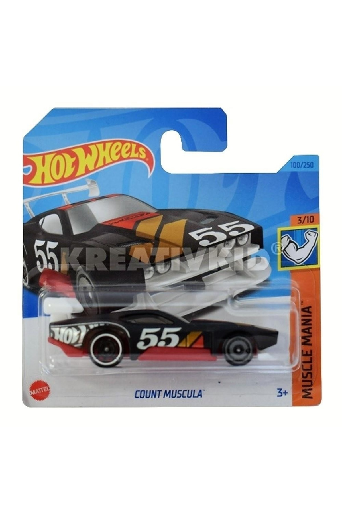ماشین اسباب بازی اتومبیل های مجرد MUSCULA HKJ51 را شمارش می کنند هات ویلز اورجینال HOT WHEELS